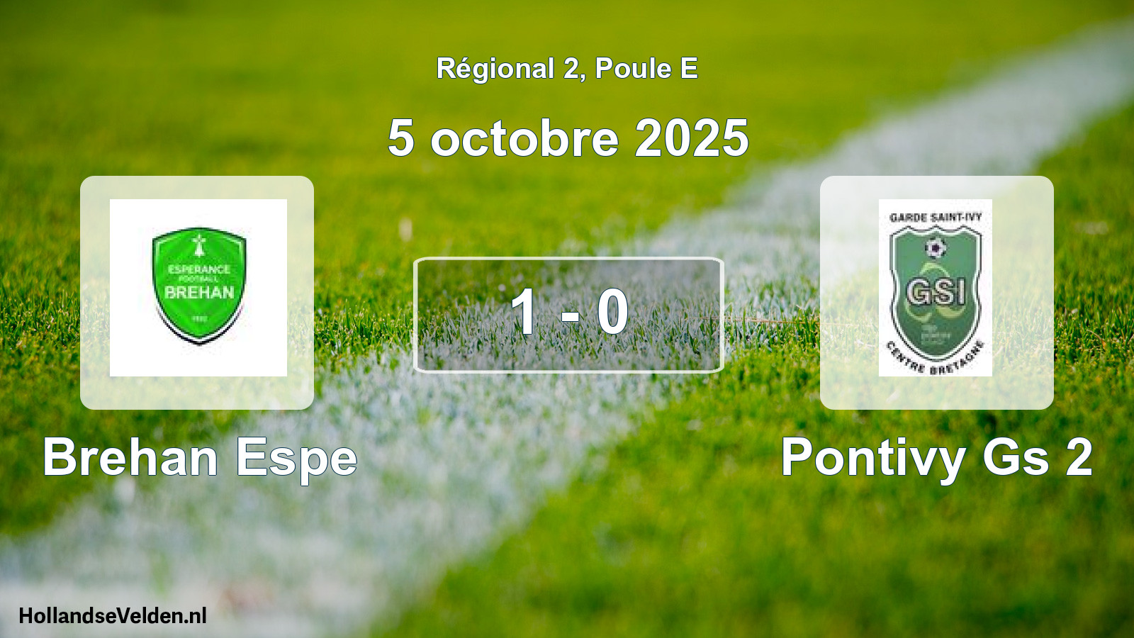 Total number of matches played: Brehan Espe - Pontivy Gs 2 1 - 0 (5 October 2025)