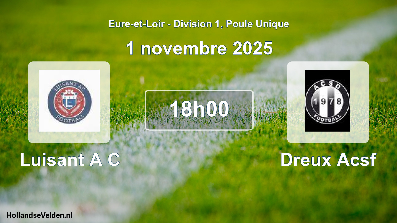 Geplande wedstrijd: Luisant A C - Dreux Acsf (1 novembre 2025)