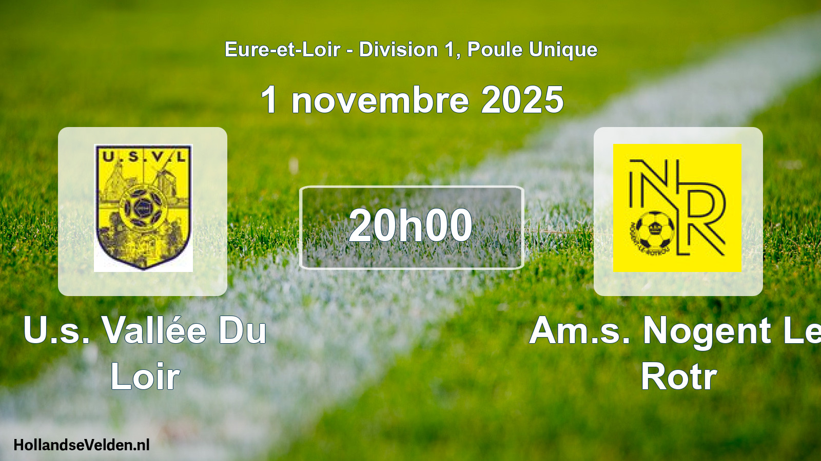Geplande wedstrijd: U.s. Vallée Du Loir - Am.s. Nogent Le Rotr (1 november 2025)