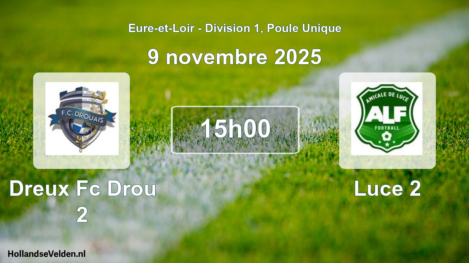 Scheduled Match: Dreux Fc Drou 2 - Luce 2 (9 November 2025)