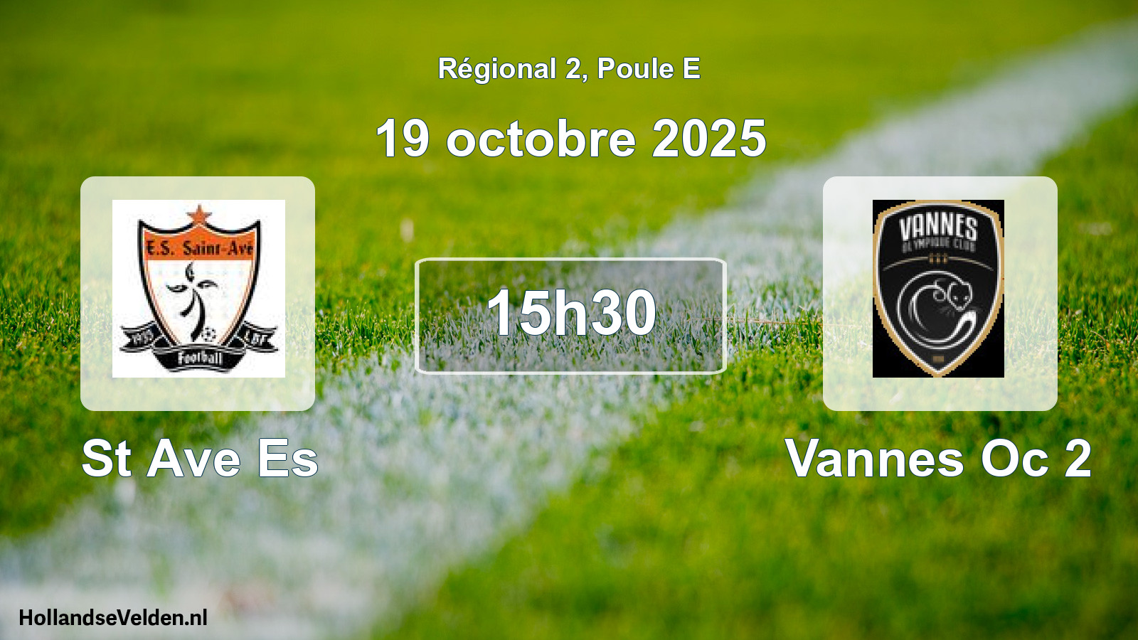Scheduled Match: St Ave Es - Vannes Oc 2 (19 October 2025)