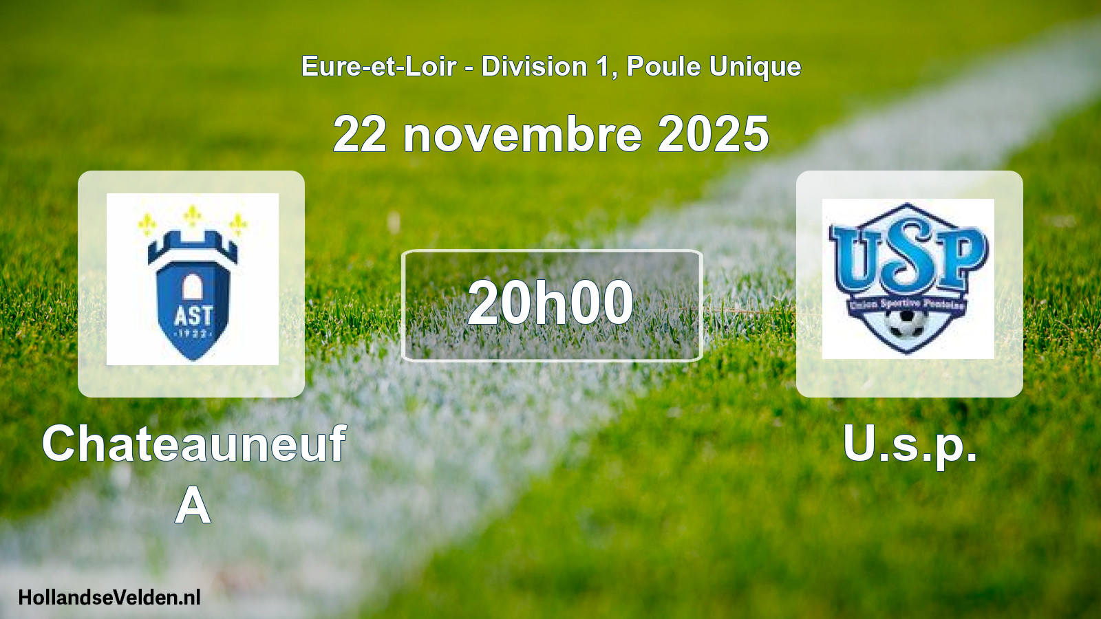 Geplande wedstrijd: Chateauneuf A - U.s.p. (22 novembre 2025)