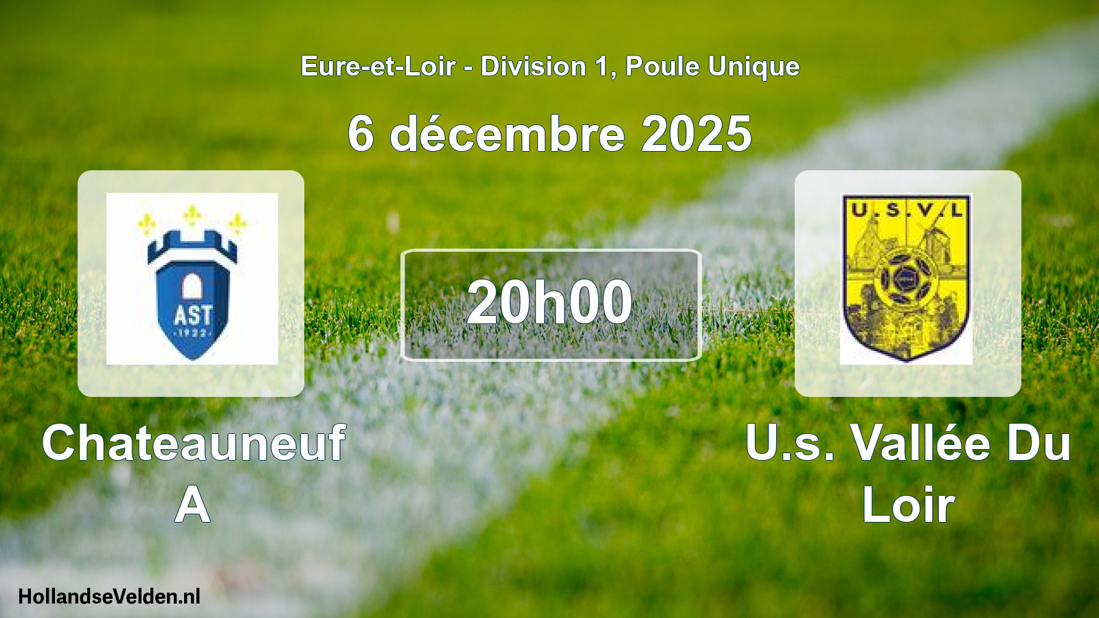 Geplande wedstrijd: Chateauneuf A - U.s. Vallée Du Loir (6 décembre 2025)