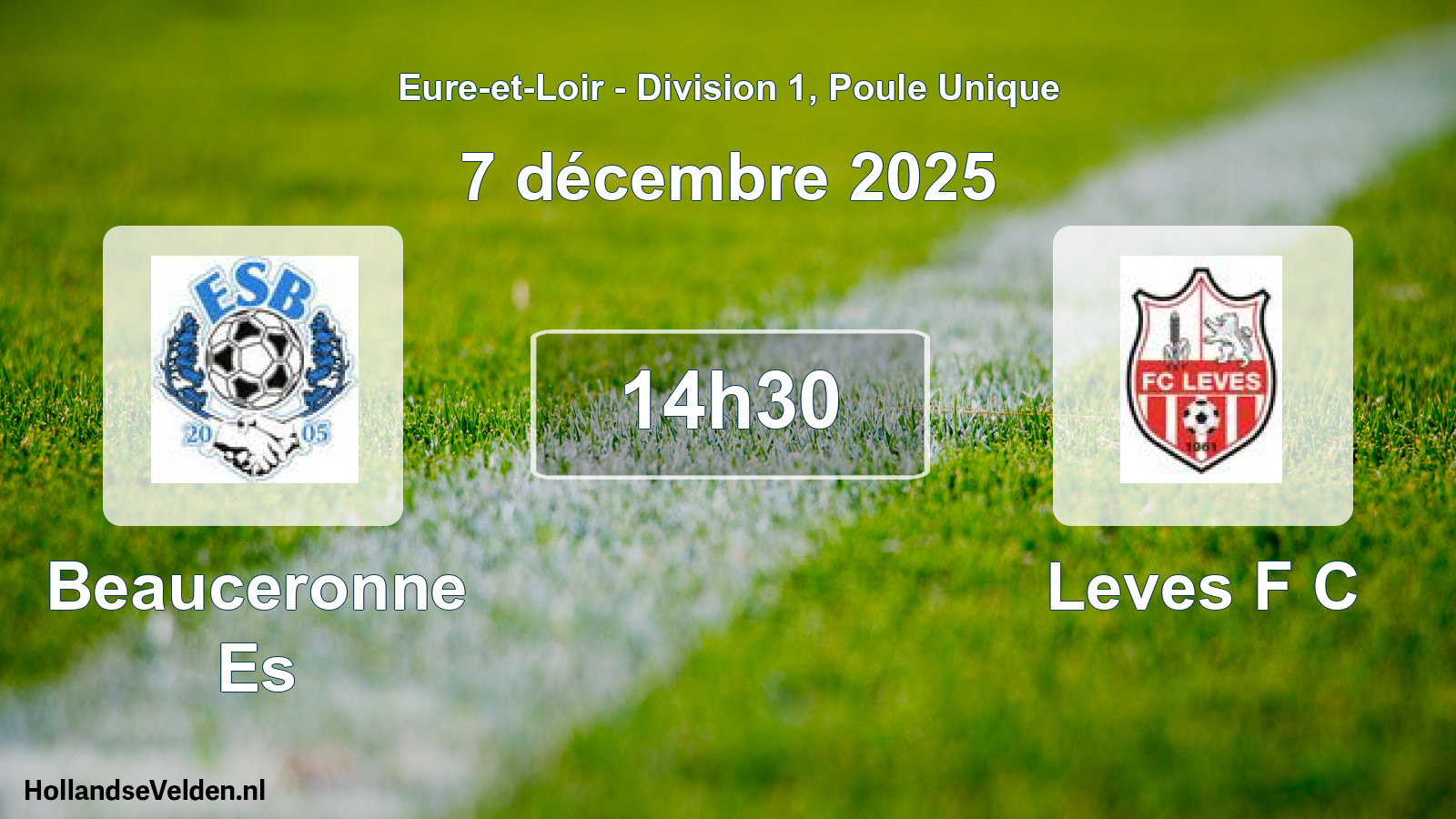 Geplande wedstrijd: Beauceronne Es - Leves F C (7 décembre 2025)