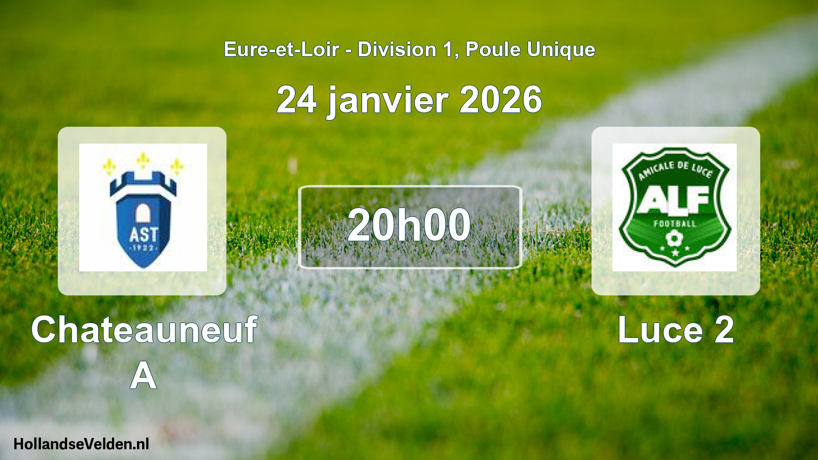 Geplande wedstrijd: Chateauneuf A - Luce 2 (24 janvier 2026)