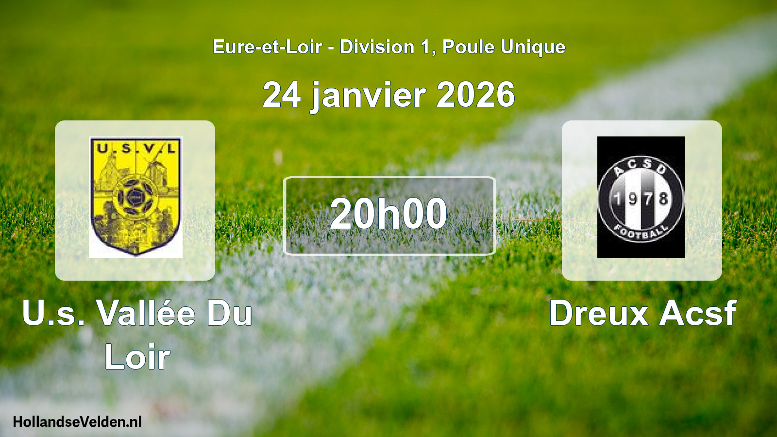 Geplande wedstrijd: U.s. Vallée Du Loir - Dreux Acsf (24 januari 2026)