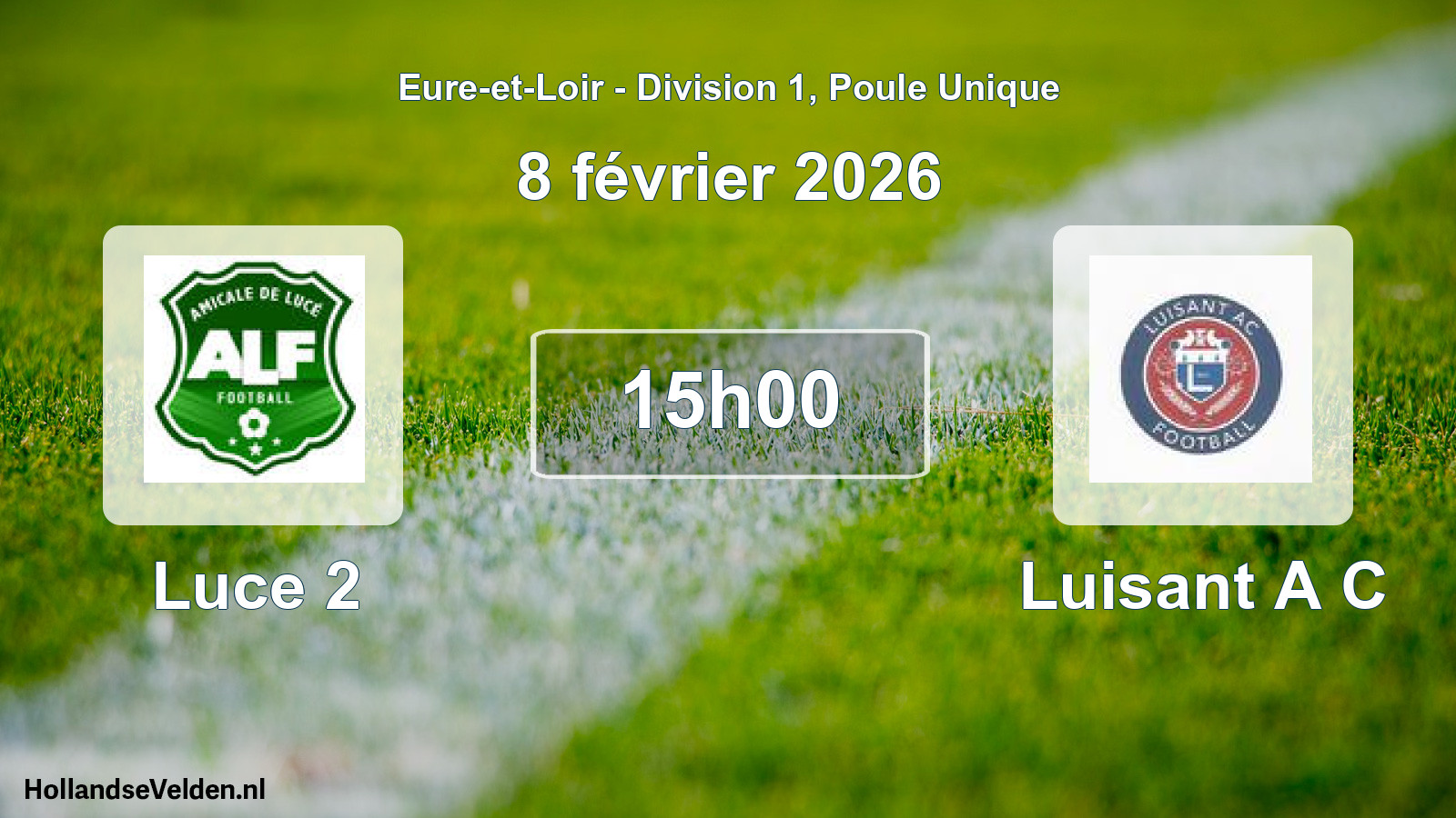 Geplande wedstrijd: Luce 2 - Luisant A C (8 février 2026)