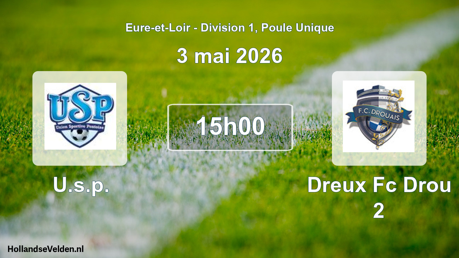 Geplande wedstrijd: U.s.p. - Dreux Fc Drou 2 (3 mai 2026)