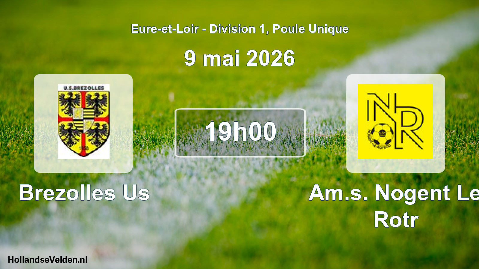 Scheduled Match: Brezolles Us - Am.s. Nogent Le Rotr (9 May 2026)