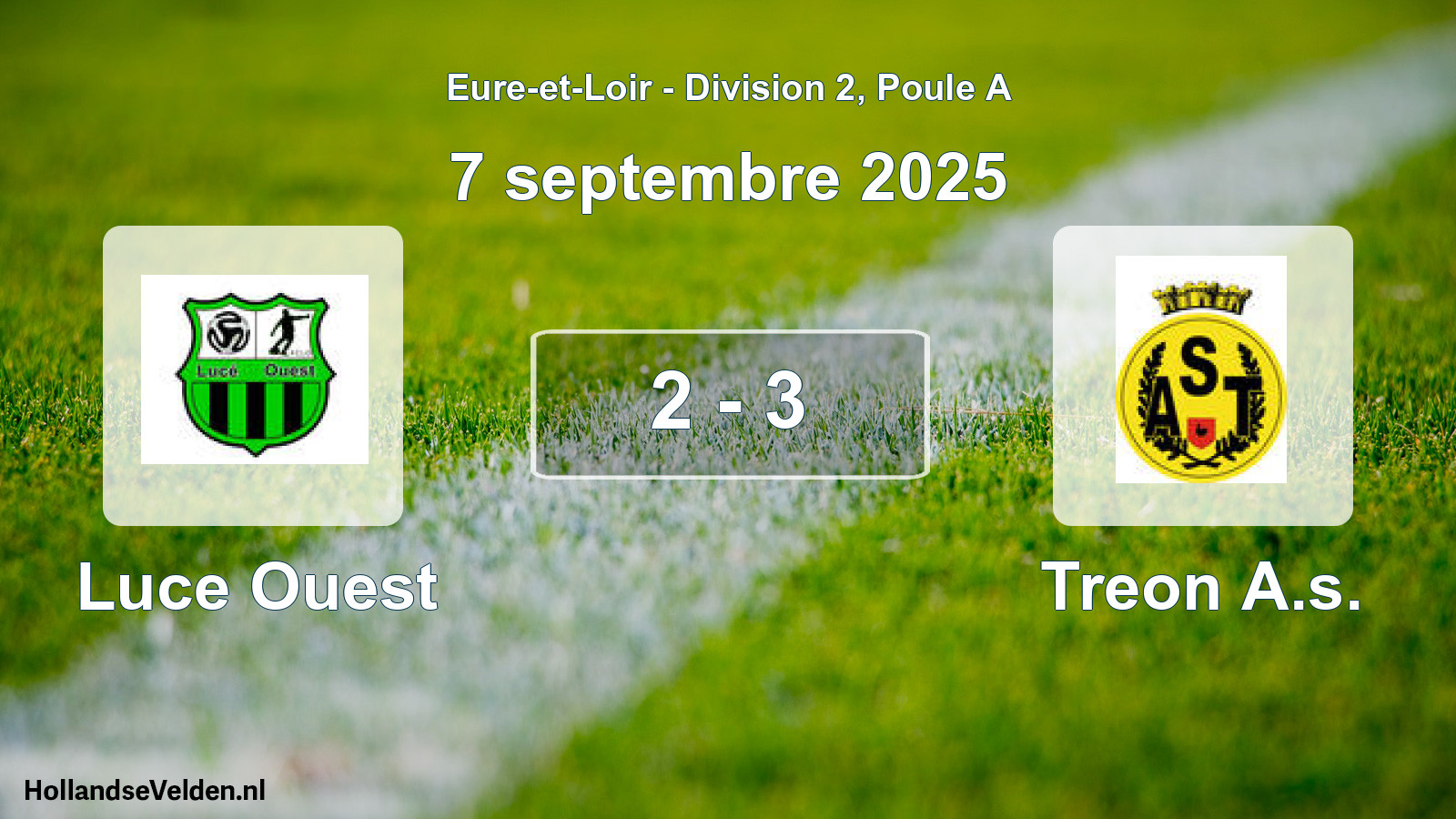 Gespeelde wedstrijd: Luce Ouest - Treon A.s. 2 - 3 (7 septembre 2025)