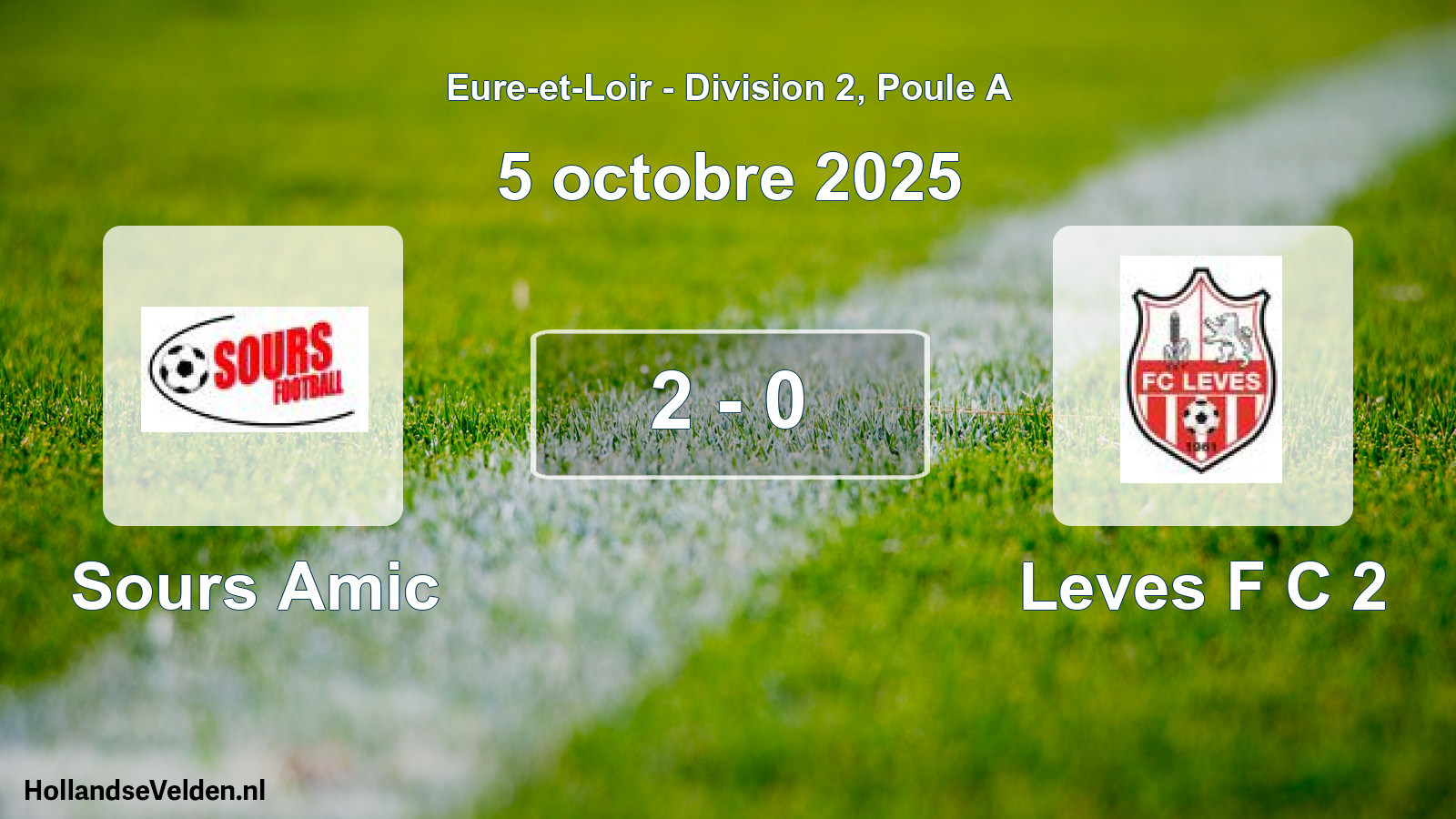 Total number of matches played: Sours Amic - Leves F C 2 2 - 0 (5 October 2025)