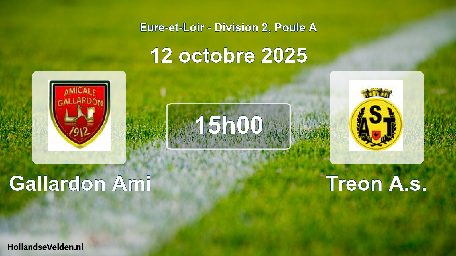 Geplande wedstrijd: Gallardon Ami - Treon A.s. (12 octobre 2025)
