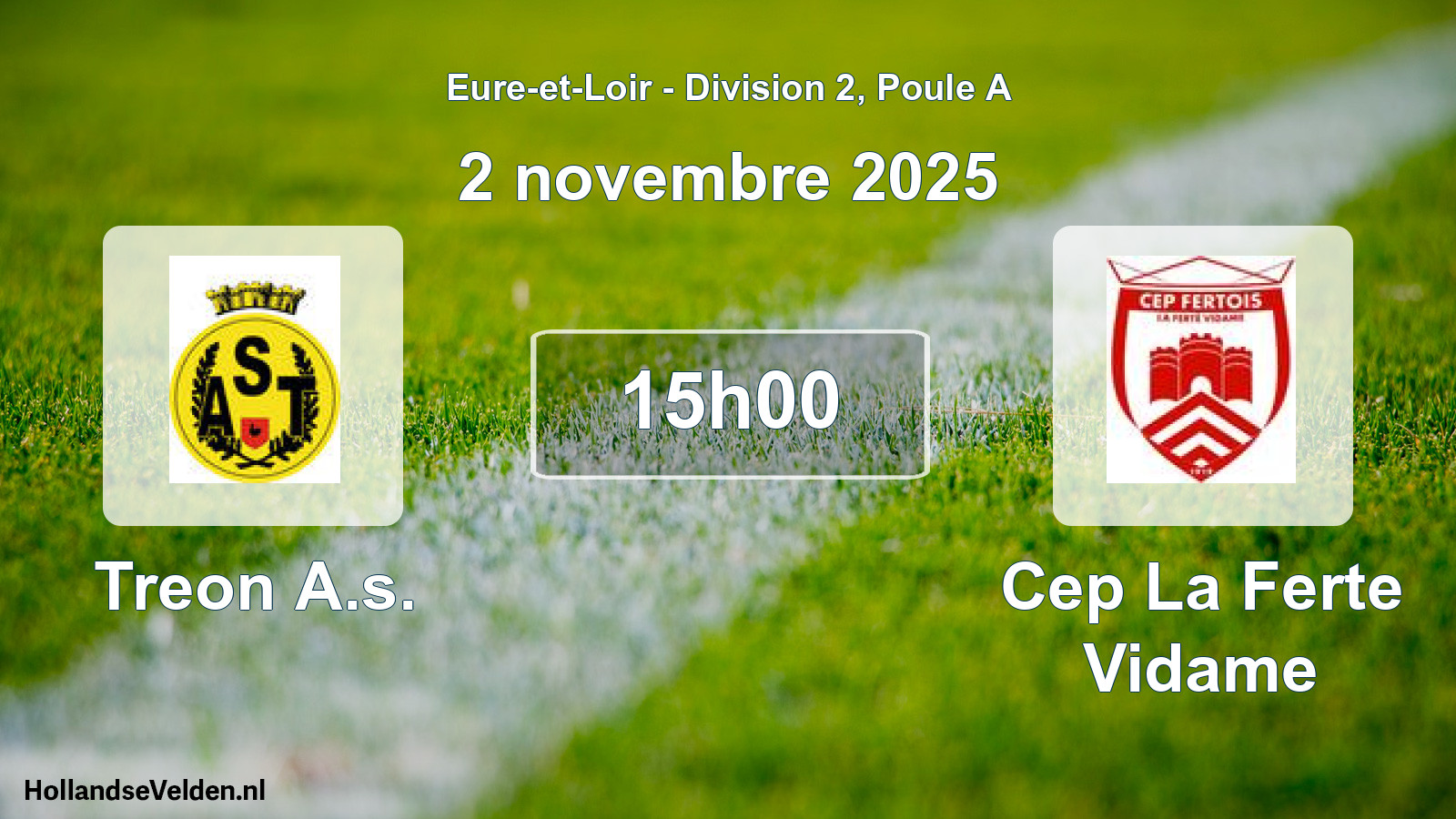 Geplande wedstrijd: Treon A.s. - Cep La Ferte Vidame (2 novembre 2025)