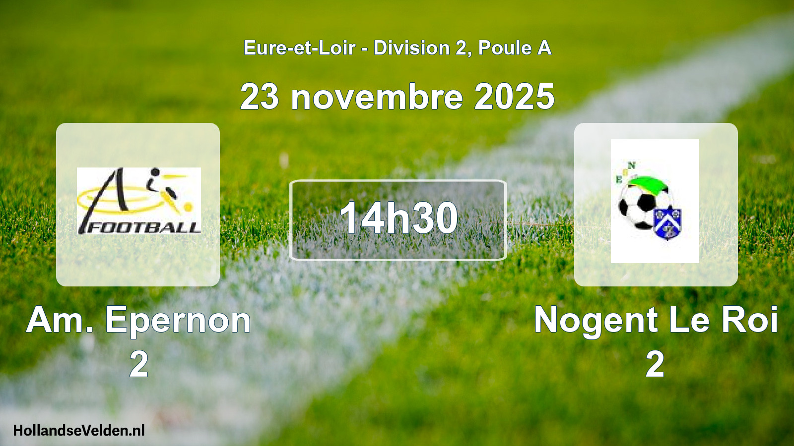 Geplande wedstrijd: Am. Epernon 2 - Nogent Le Roi 2 (23 novembre 2025)