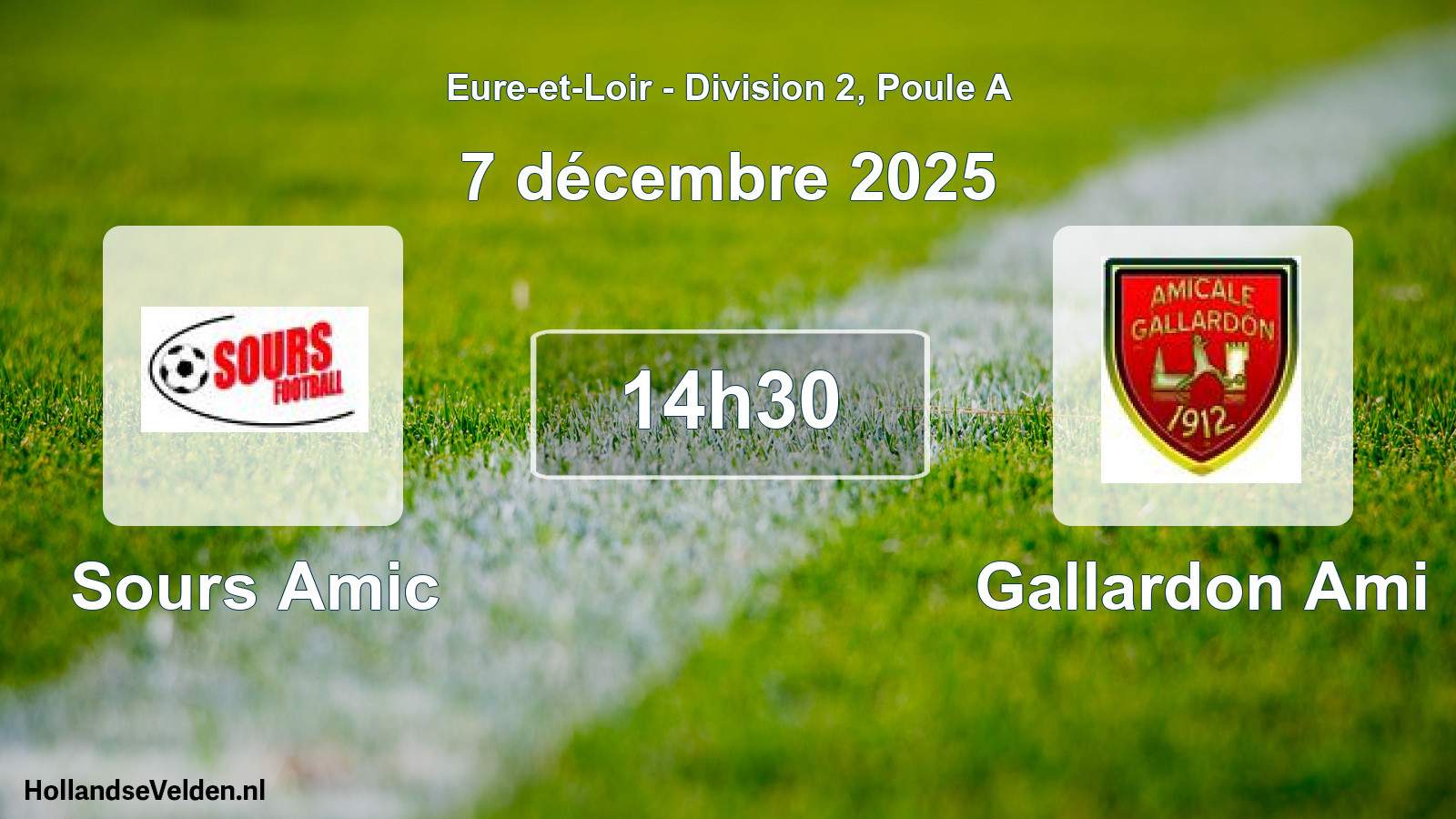 Geplande wedstrijd: Sours Amic - Gallardon Ami (7 décembre 2025)