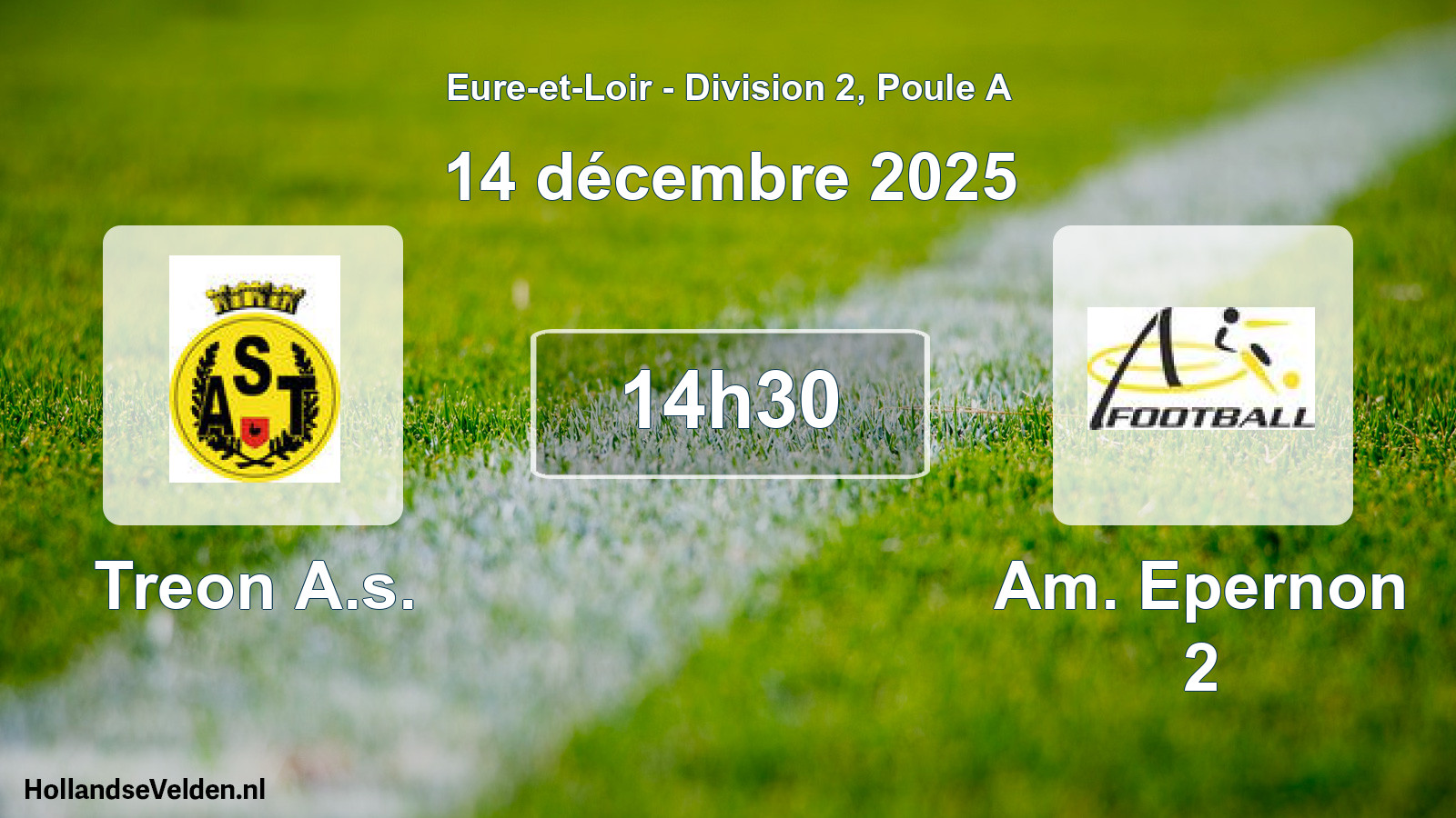 Geplande wedstrijd: Treon A.s. - Am. Epernon 2 (14 december 2025)