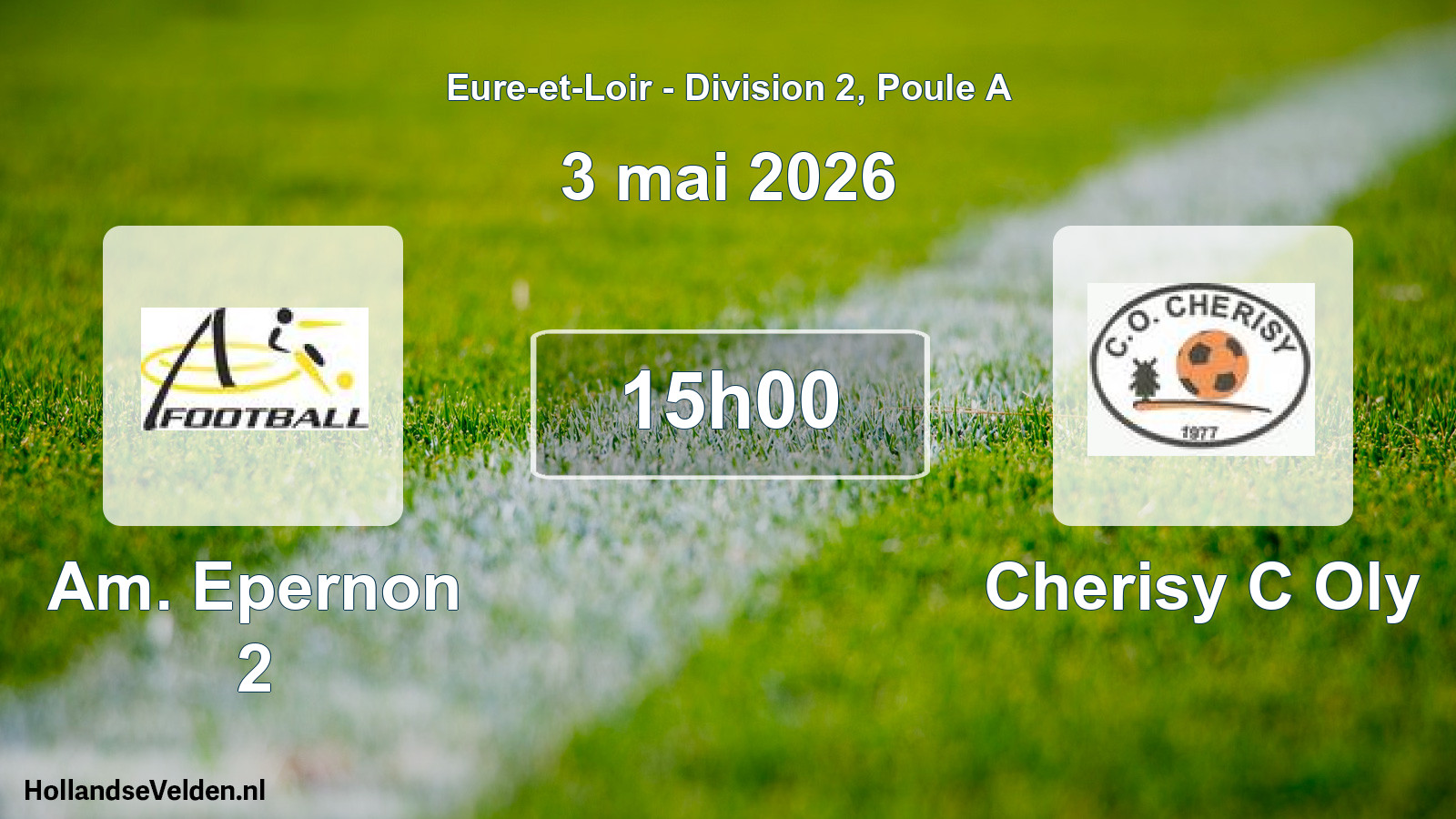 Geplande wedstrijd: Am. Epernon 2 - Cherisy C Oly (3 mei 2026)
