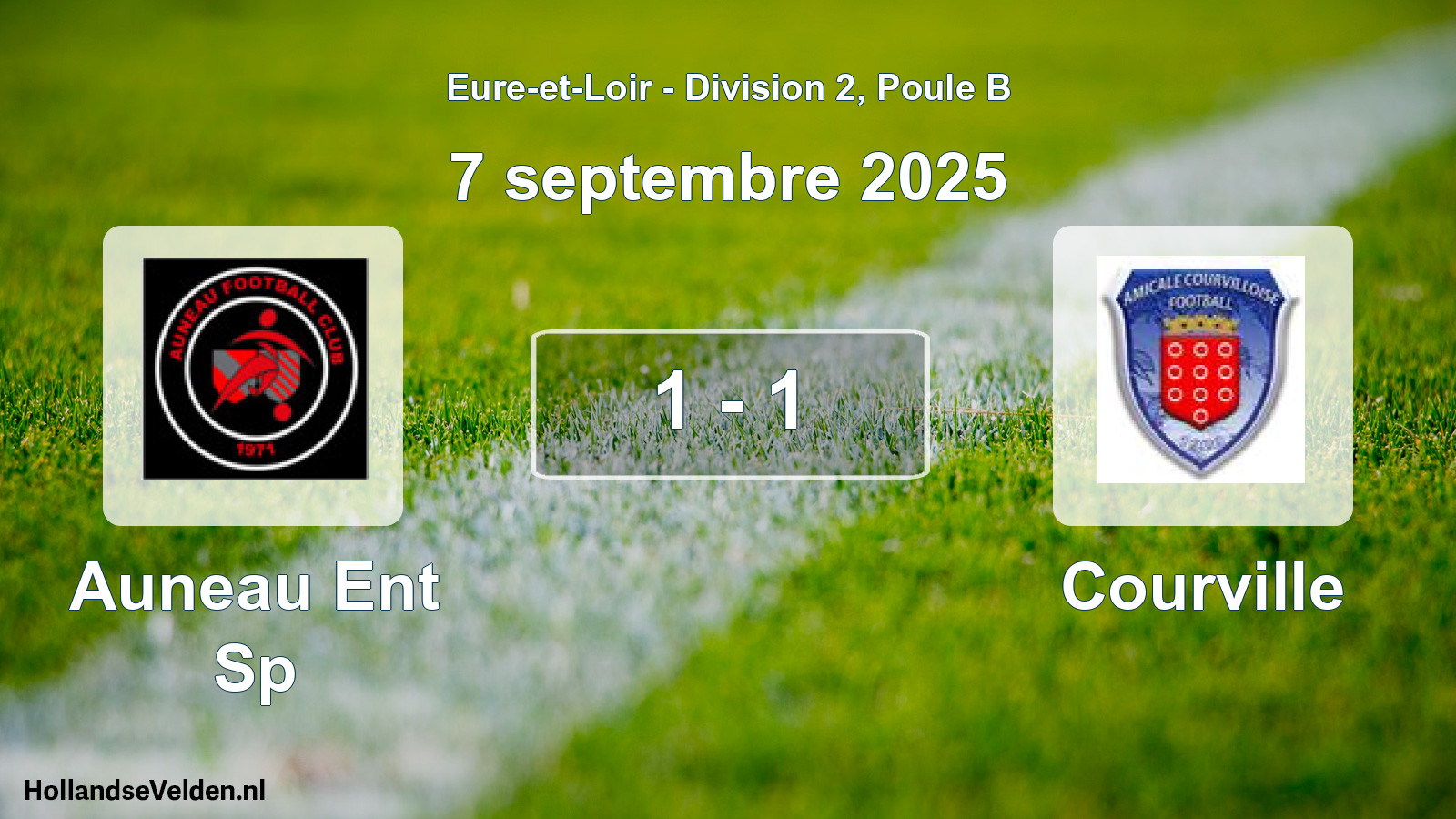 Gespeelde wedstrijd: Auneau Ent Sp - Courville 1 - 1 (7 september 2025)