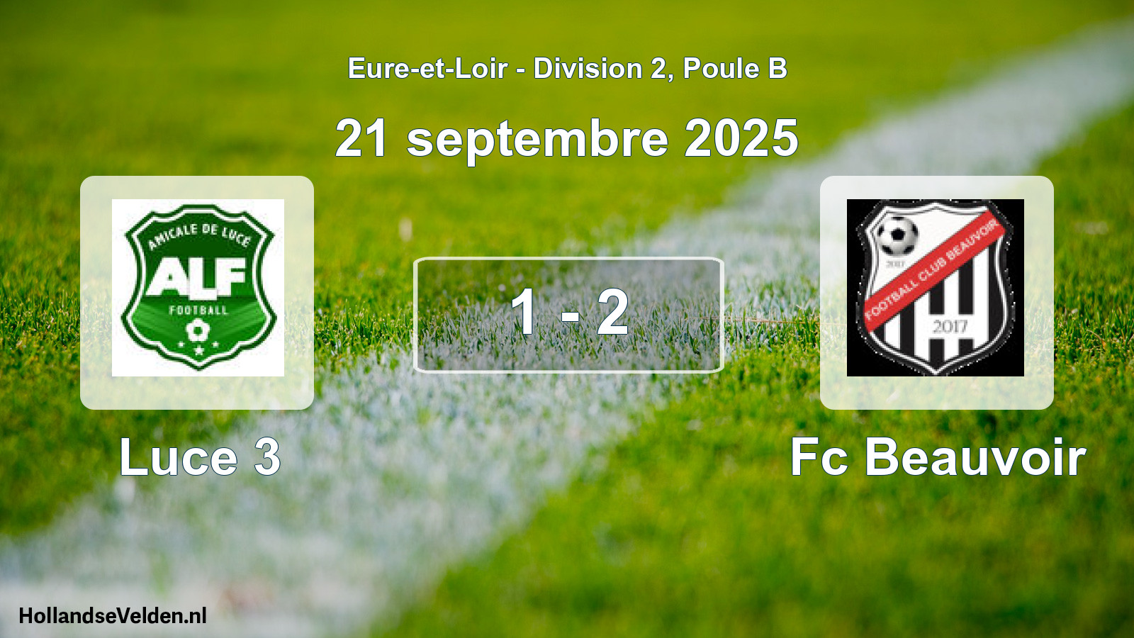 Total number of matches played: Luce 3 - Fc Beauvoir 1 - 2 (21 September 2025)