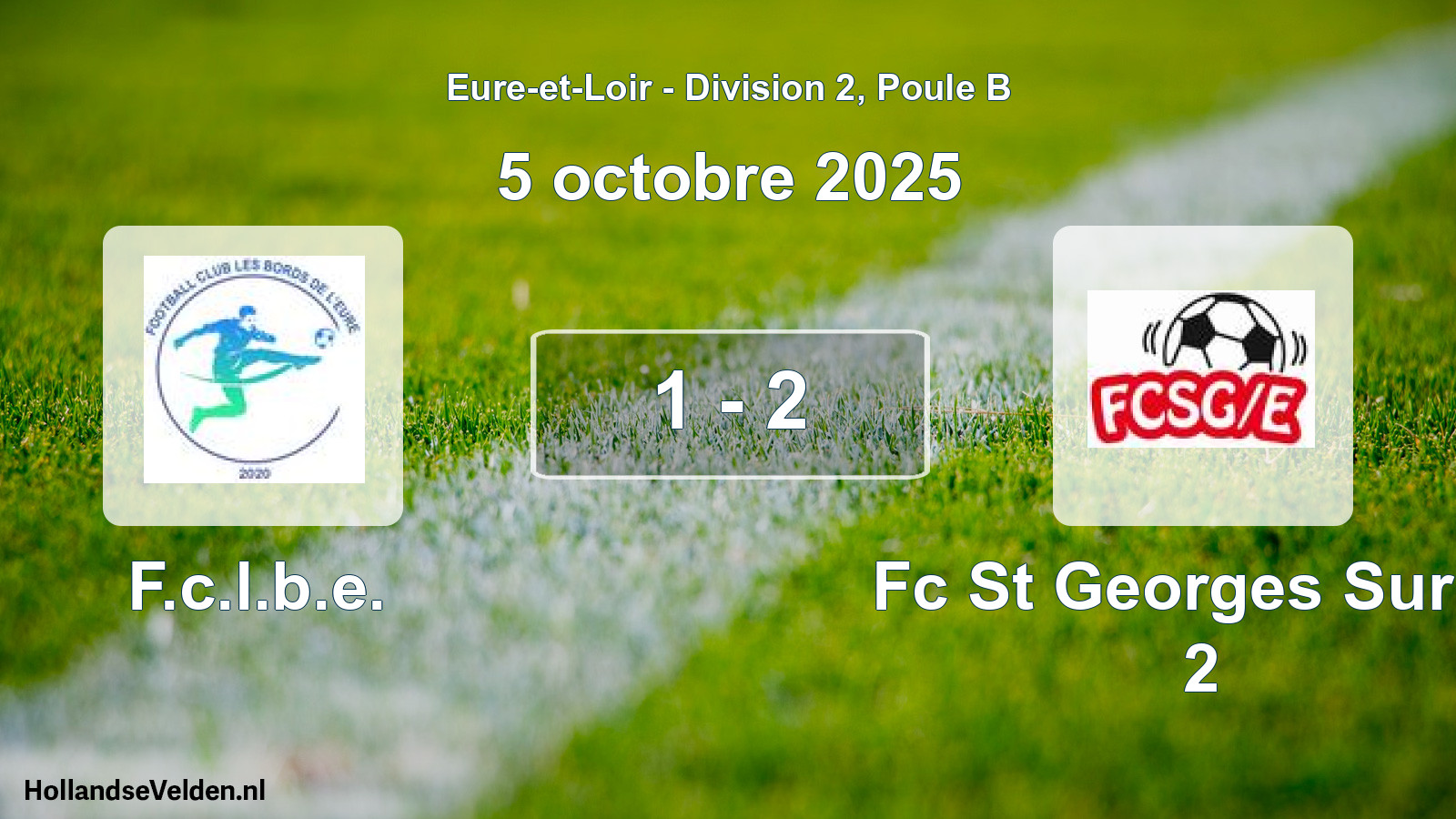Gespeelde wedstrijd: F.c.l.b.e. - Fc St Georges Sur E. 2 1 - 2 (5 oktober 2025)