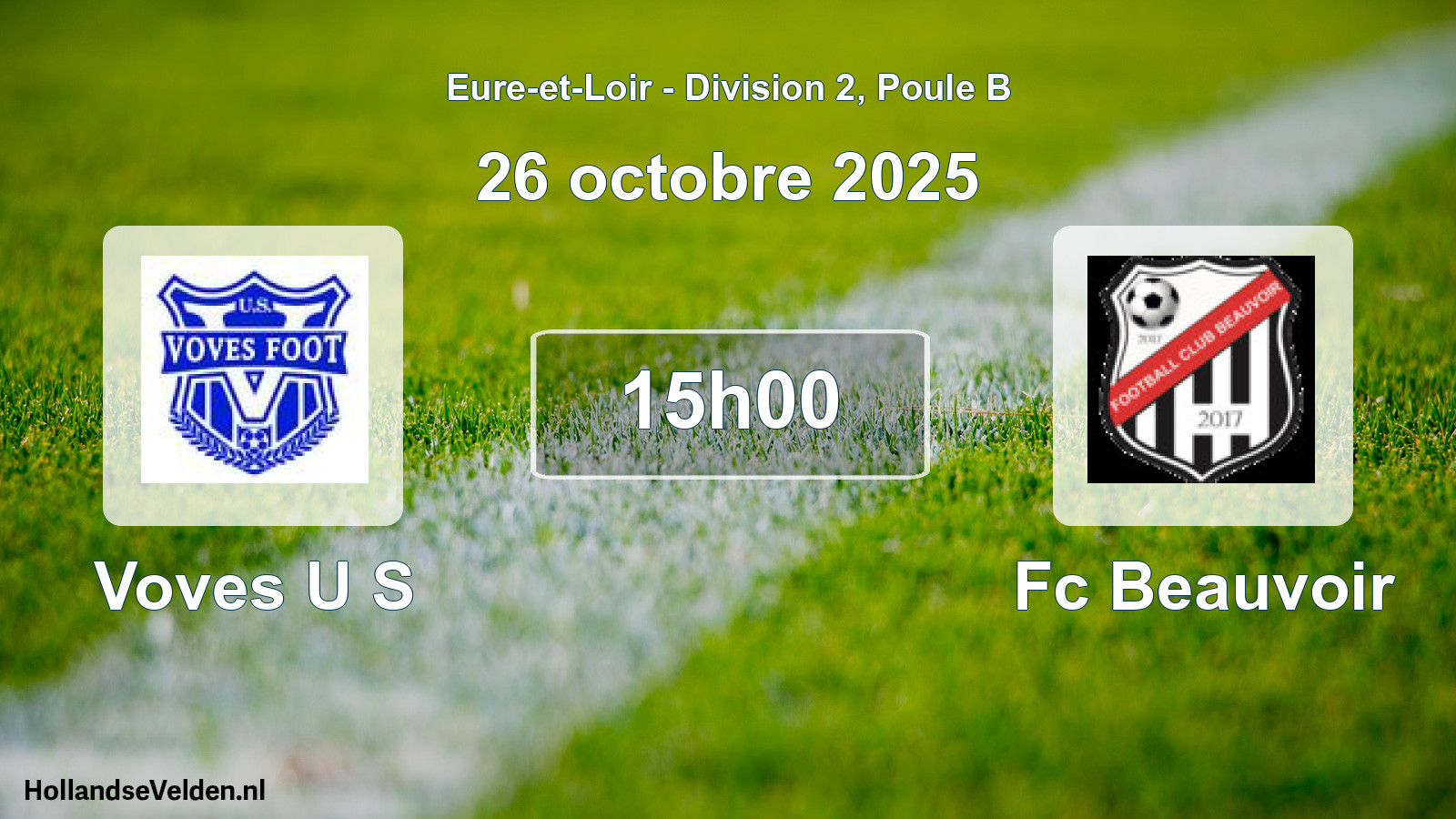 Scheduled Match: Voves U S - Fc Beauvoir (26 October 2025)