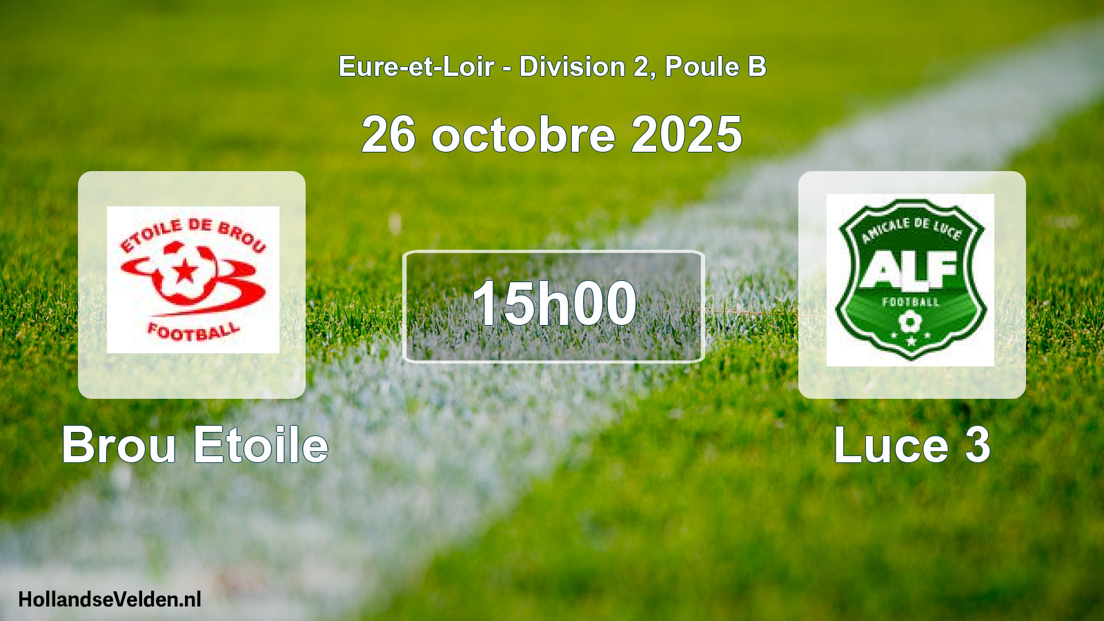 Geplande wedstrijd: Brou Etoile - Luce 3 (26 octobre 2025)