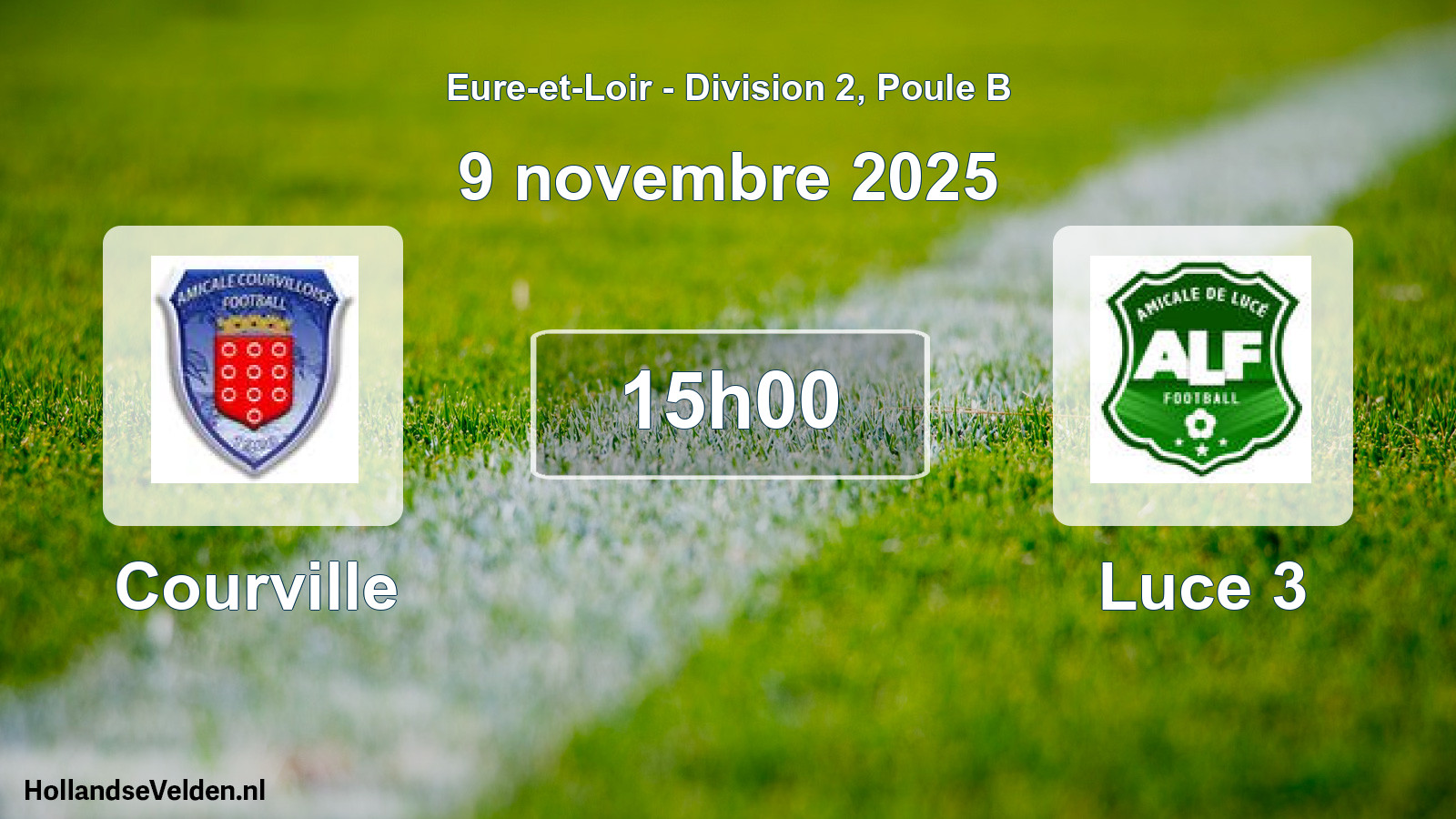 Geplande wedstrijd: Courville - Luce 3 (9 november 2025)