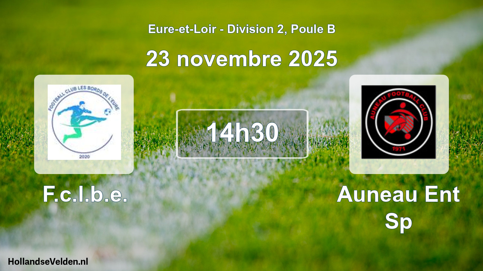 Geplande wedstrijd: F.c.l.b.e. - Auneau Ent Sp (23 novembre 2025)