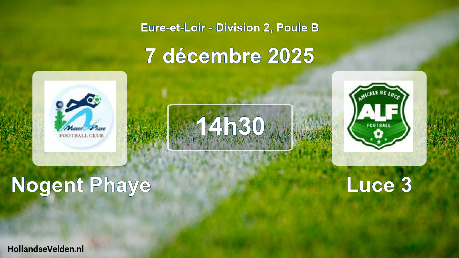 Geplande wedstrijd: Nogent Phaye - Luce 3 (7 december 2025)