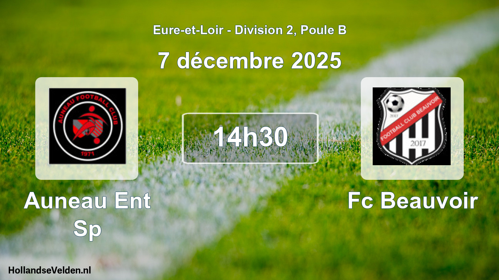 Geplande wedstrijd: Auneau Ent Sp - Fc Beauvoir (7 décembre 2025)
