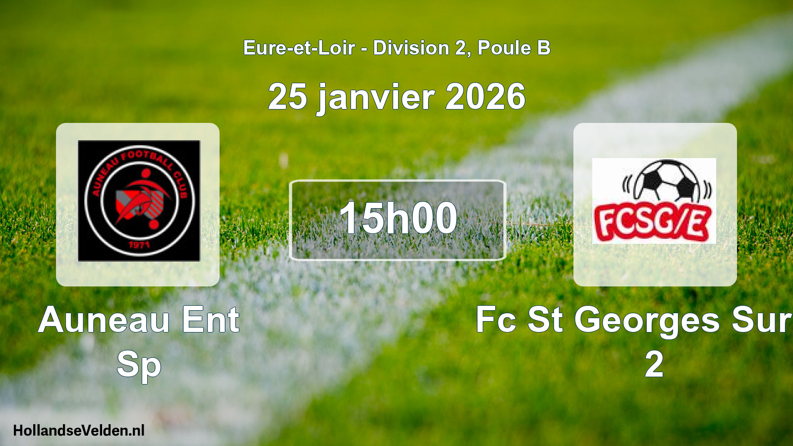 Scheduled Match: Auneau Ent Sp - Fc St Georges Sur E. 2 (25 January 2026)
