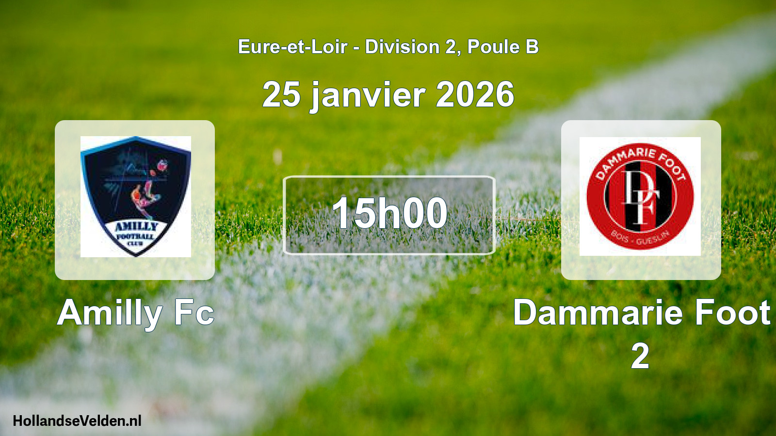 Scheduled Match: Amilly Fc - Dammarie Foot 2 (25 January 2026)
