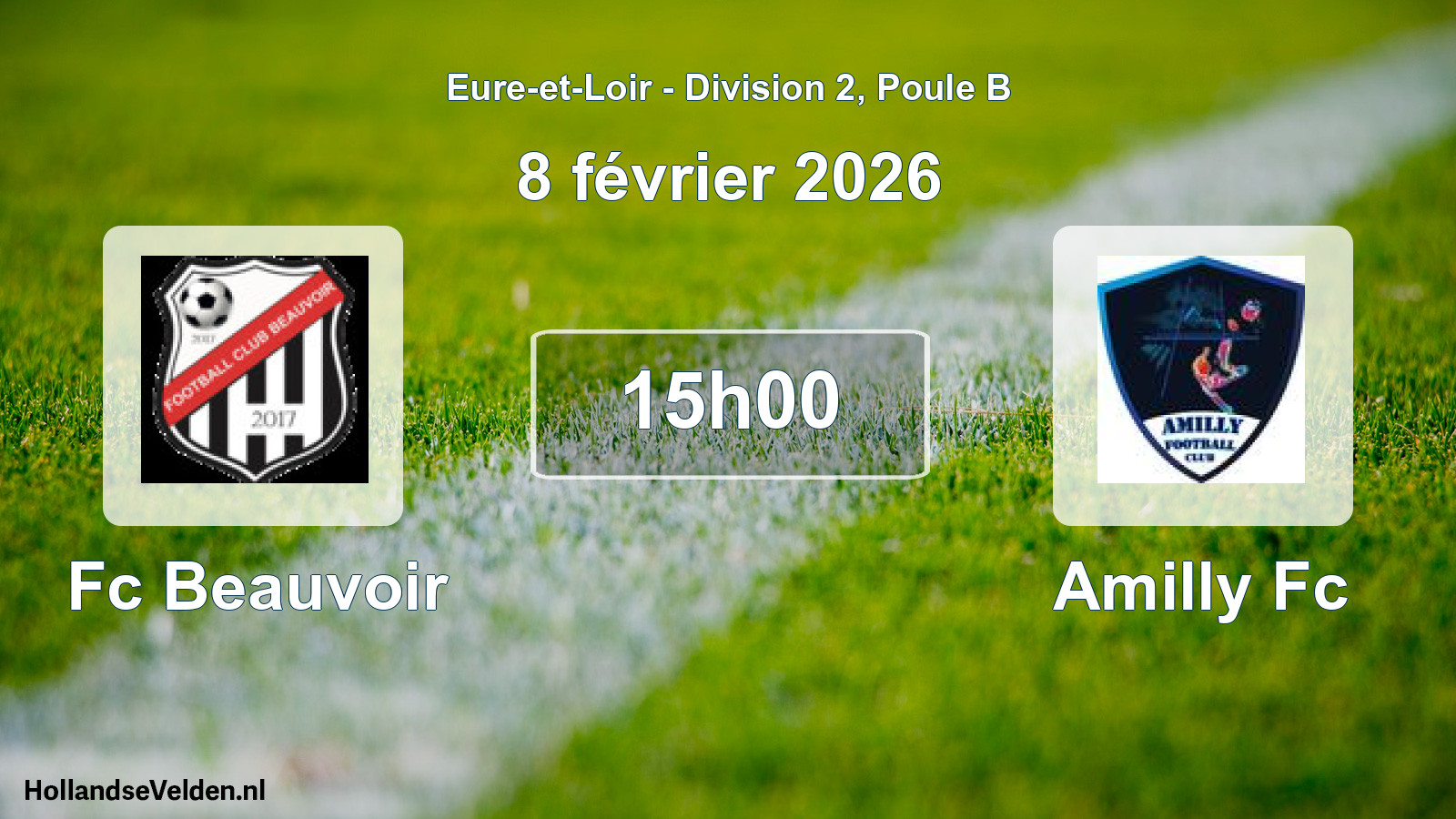 Scheduled Match: Fc Beauvoir - Amilly Fc (8 February 2026)