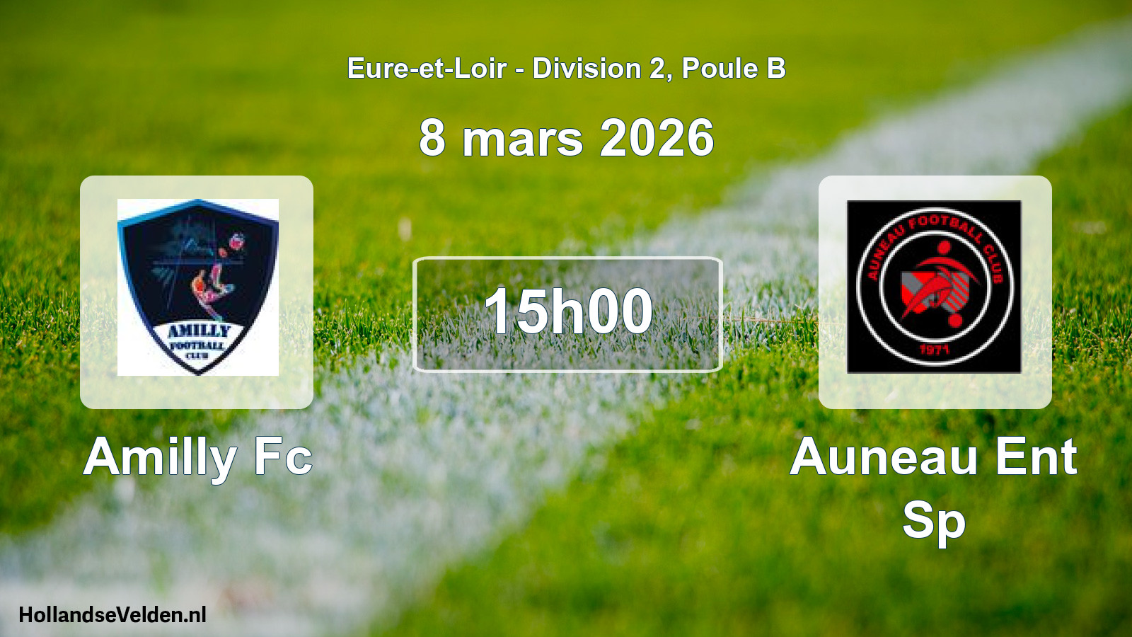 Scheduled Match: Amilly Fc - Auneau Ent Sp (8 March 2026)