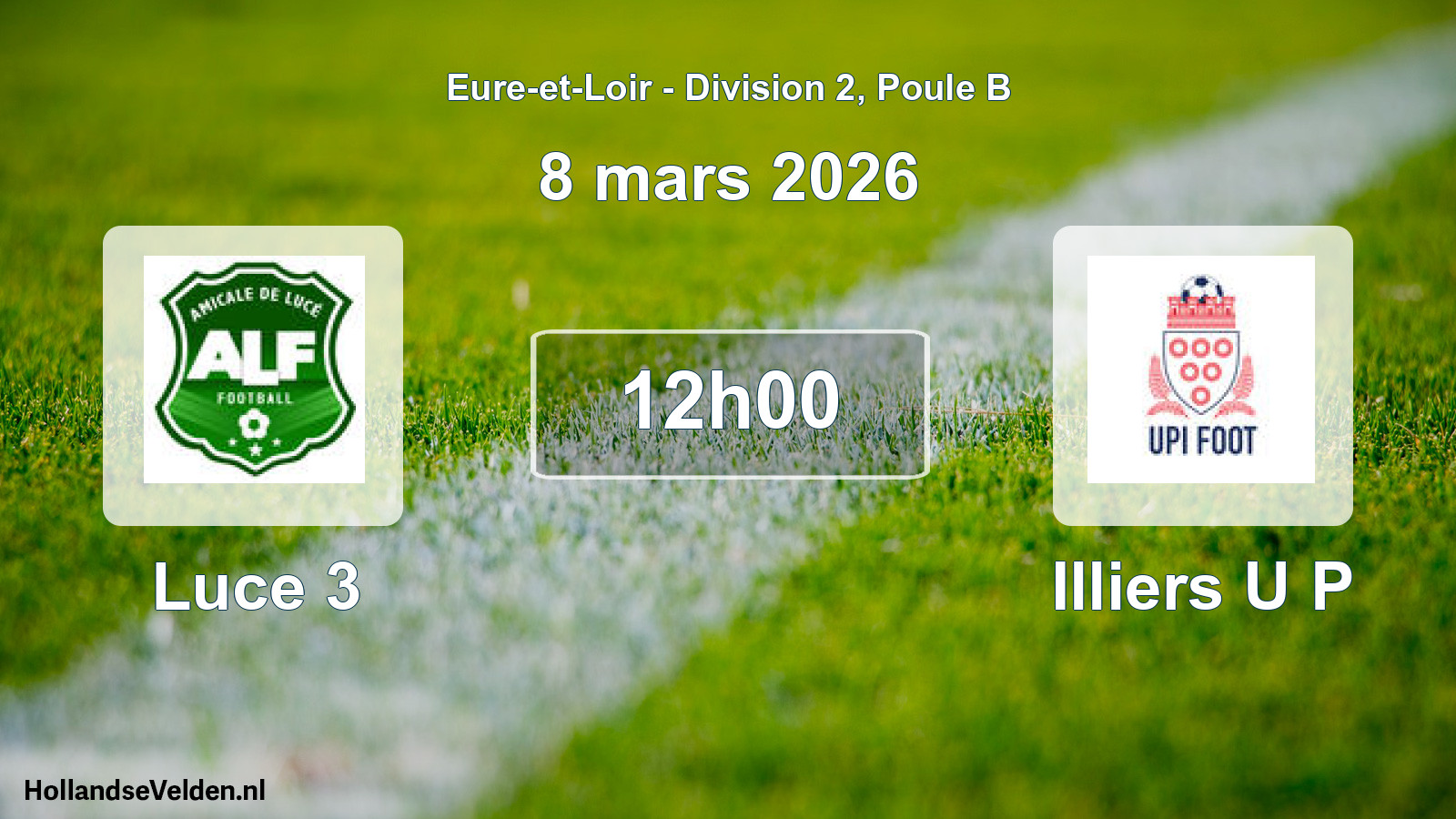Geplande wedstrijd: Luce 3 - Illiers U P (8 mars 2026)
