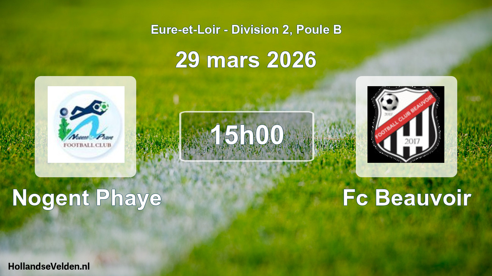 Scheduled Match: Nogent Phaye - Fc Beauvoir (29 March 2026)