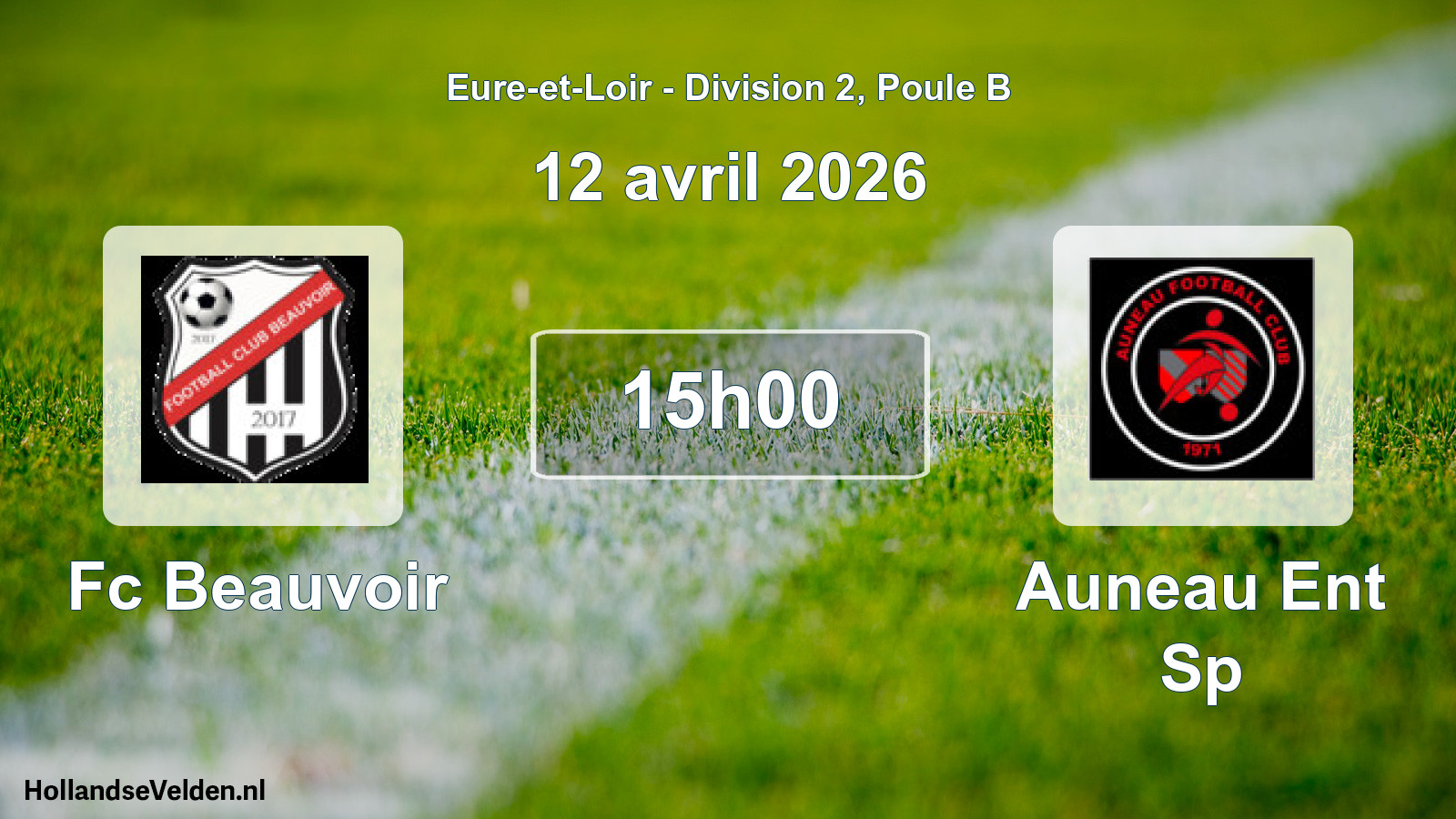 Scheduled Match: Fc Beauvoir - Auneau Ent Sp (12 April 2026)