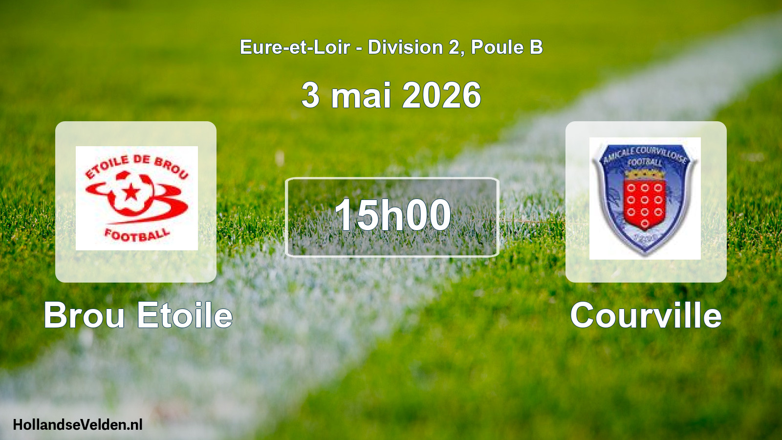Geplande wedstrijd: Brou Etoile - Courville (3 mai 2026)