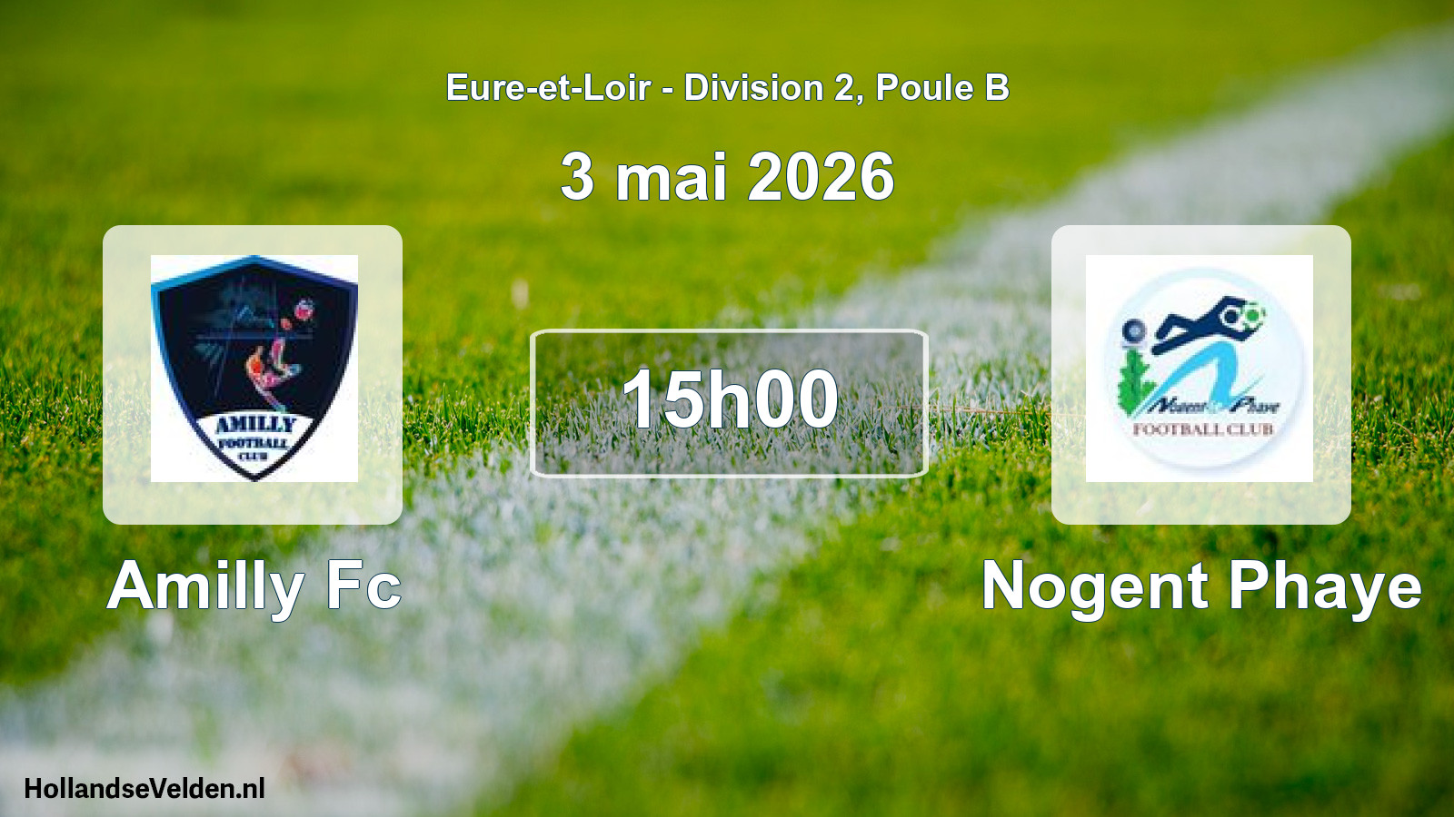 Scheduled Match: Amilly Fc - Nogent Phaye (3 May 2026)