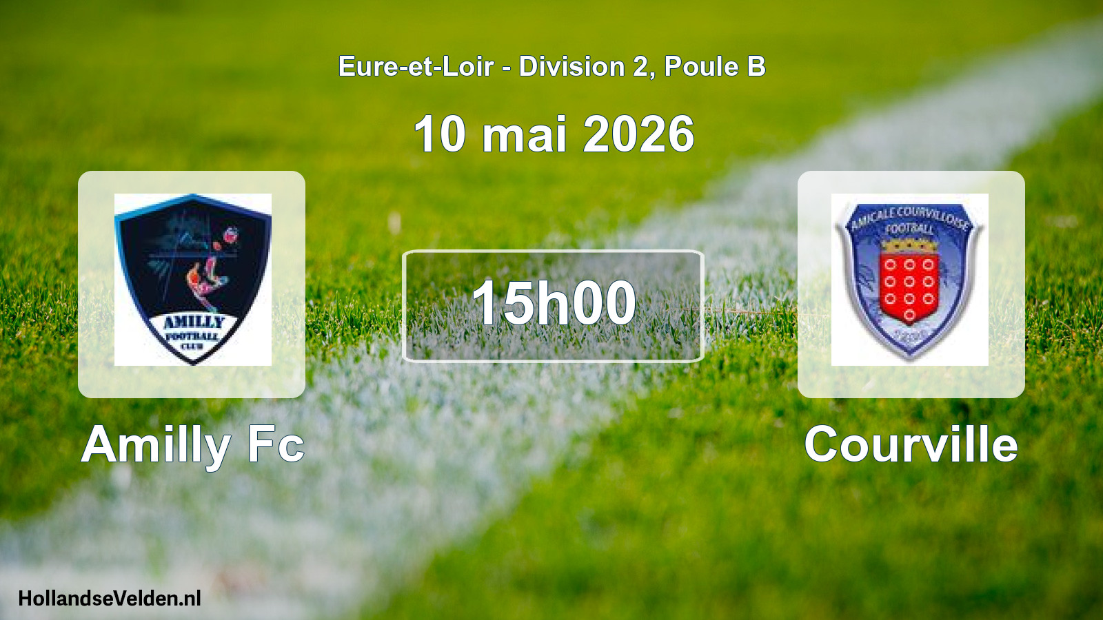 Geplande wedstrijd: Amilly Fc - Courville (10 mei 2026)