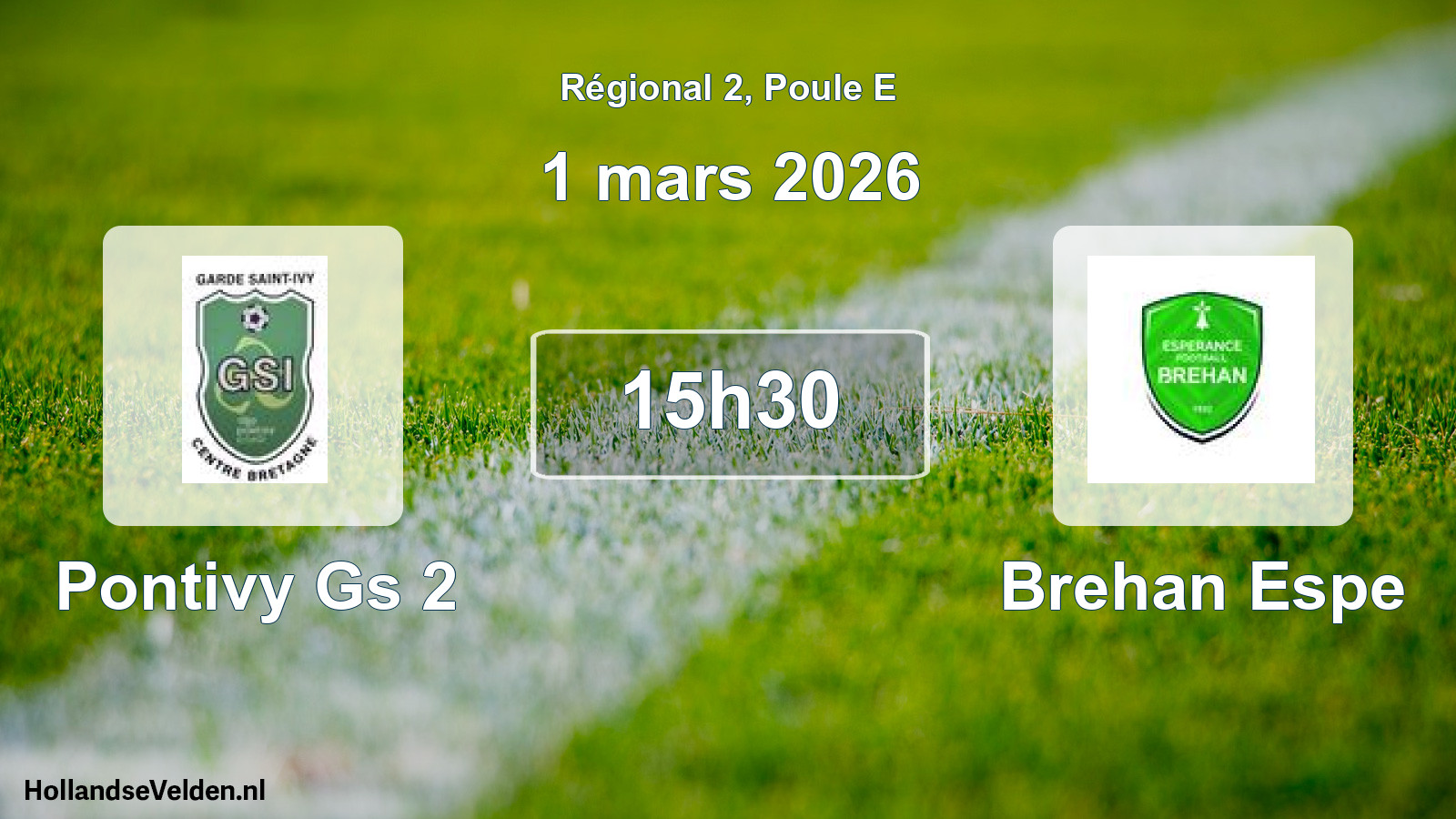 Scheduled Match: Pontivy Gs 2 - Brehan Espe (1 March 2026)