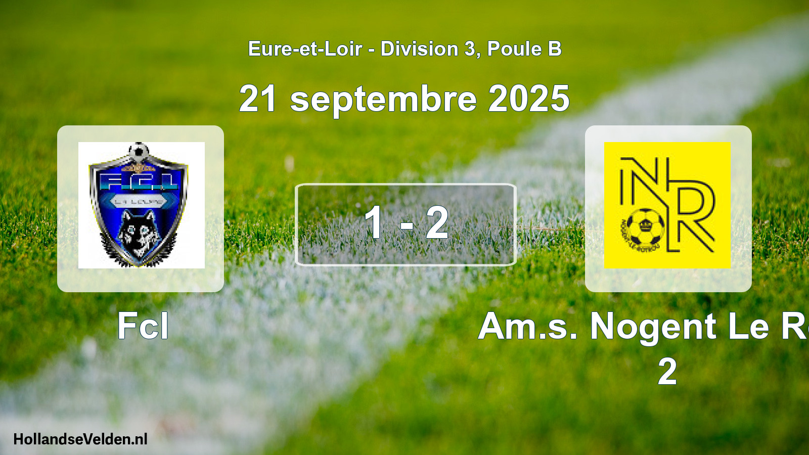 Gespeelde wedstrijd: Fcl - Am.s. Nogent Le Rotr 2 1 - 2 (21 september 2025)