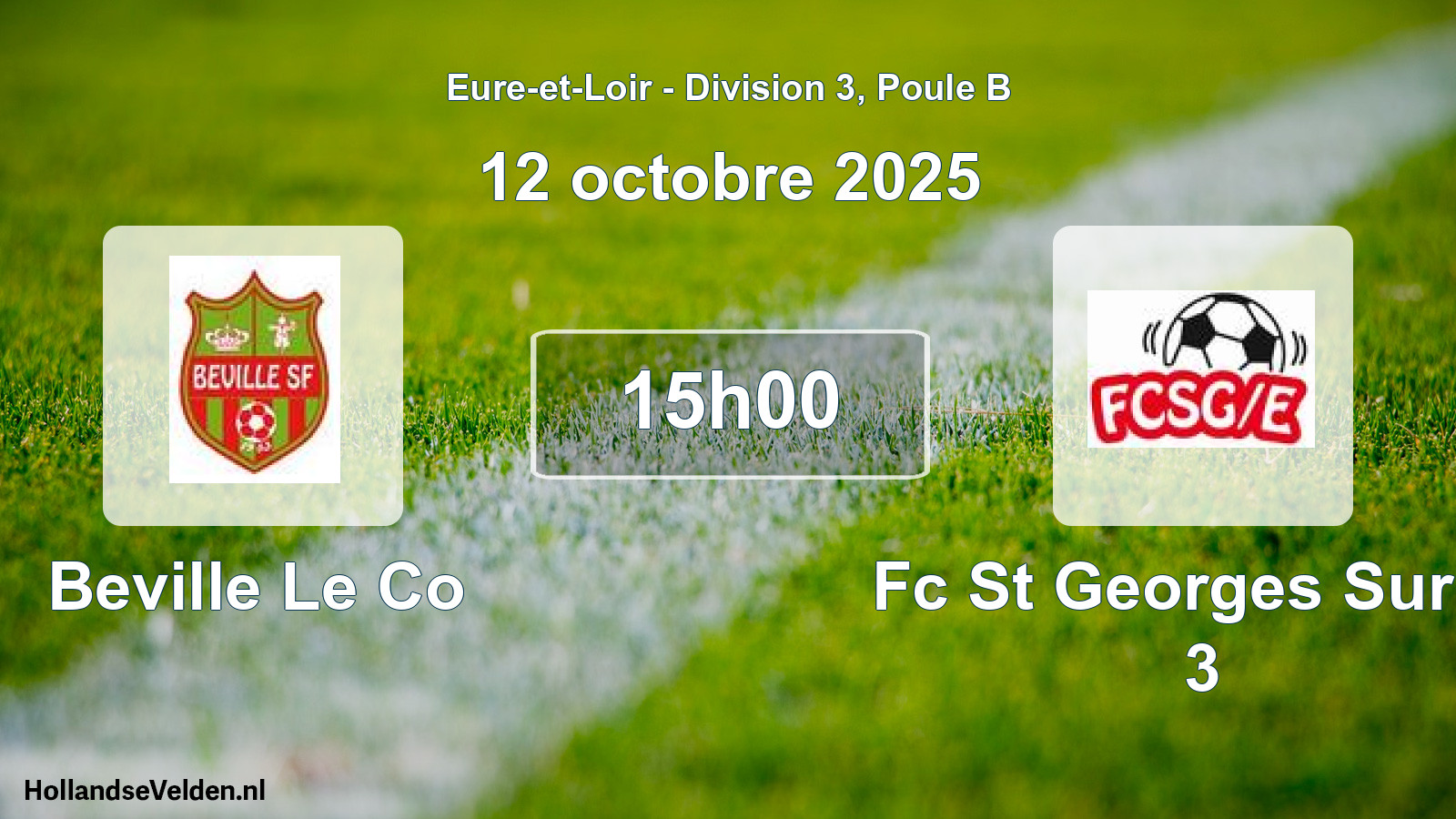 Scheduled Match: Beville Le Co - Fc St Georges Sur E. 3 (12 October 2025)
