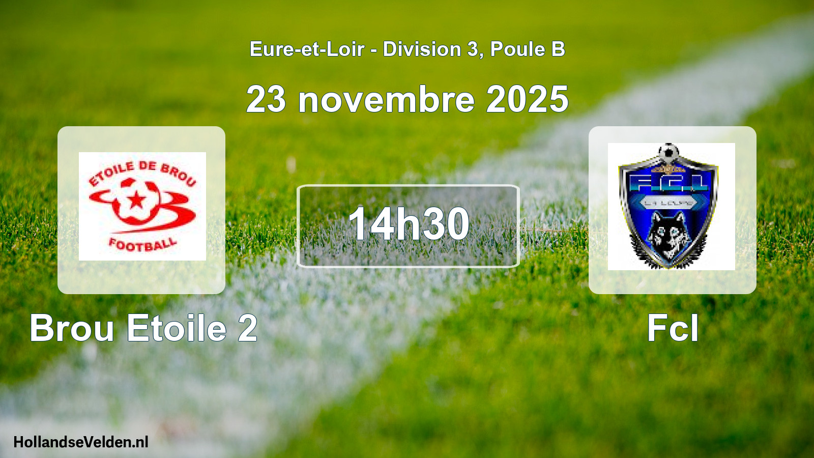 Geplande wedstrijd: Brou Etoile 2 - Fcl (23 novembre 2025)