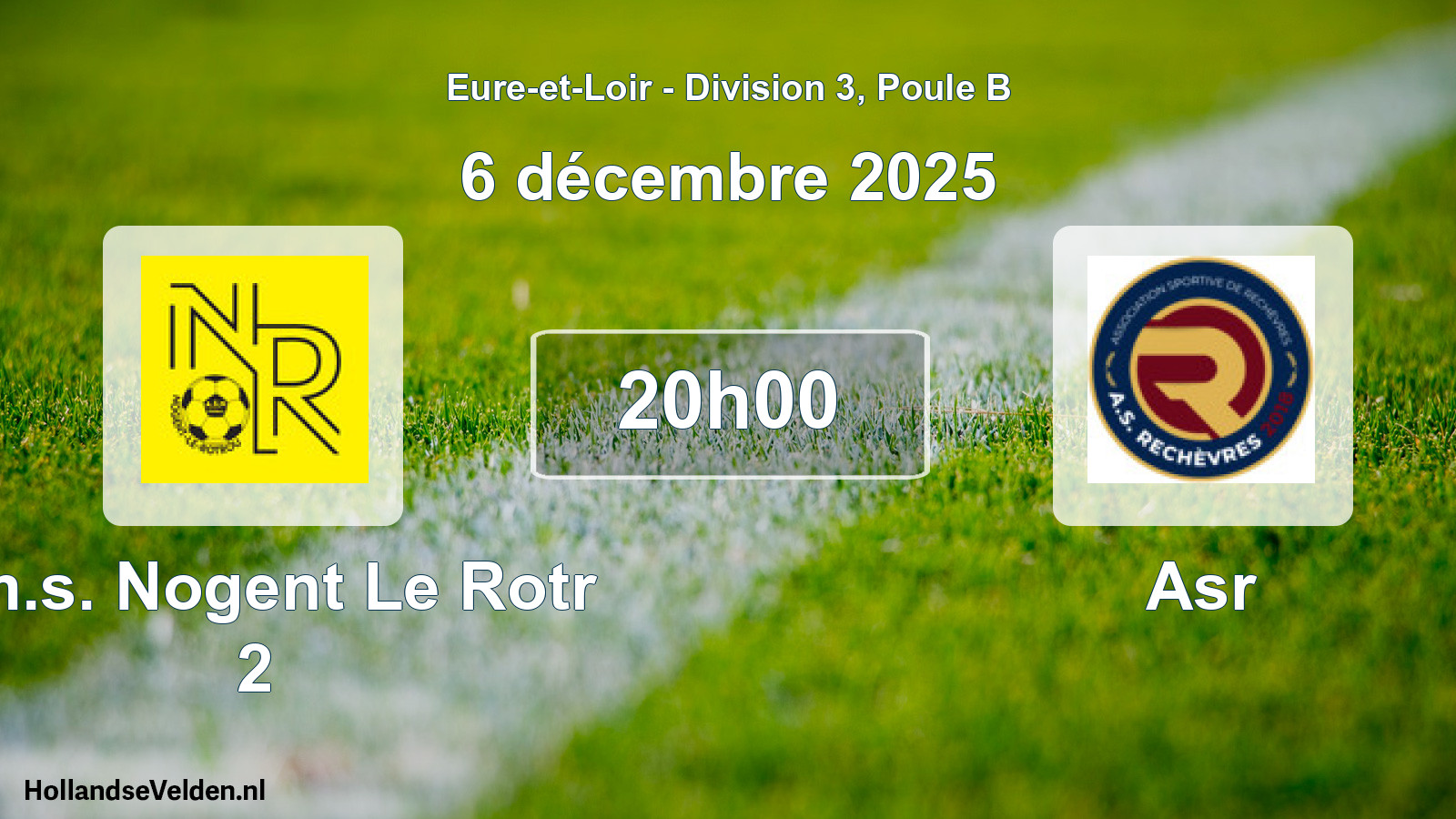Geplande wedstrijd: Am.s. Nogent Le Rotr 2 - Asr (6 december 2025)