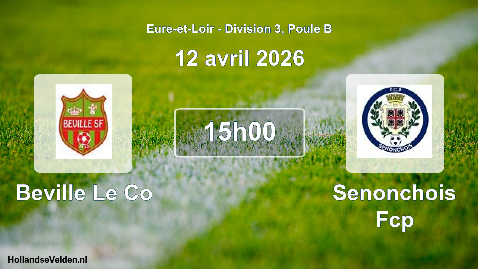Scheduled Match: Beville Le Co - Senonchois Fcp (12 April 2026)