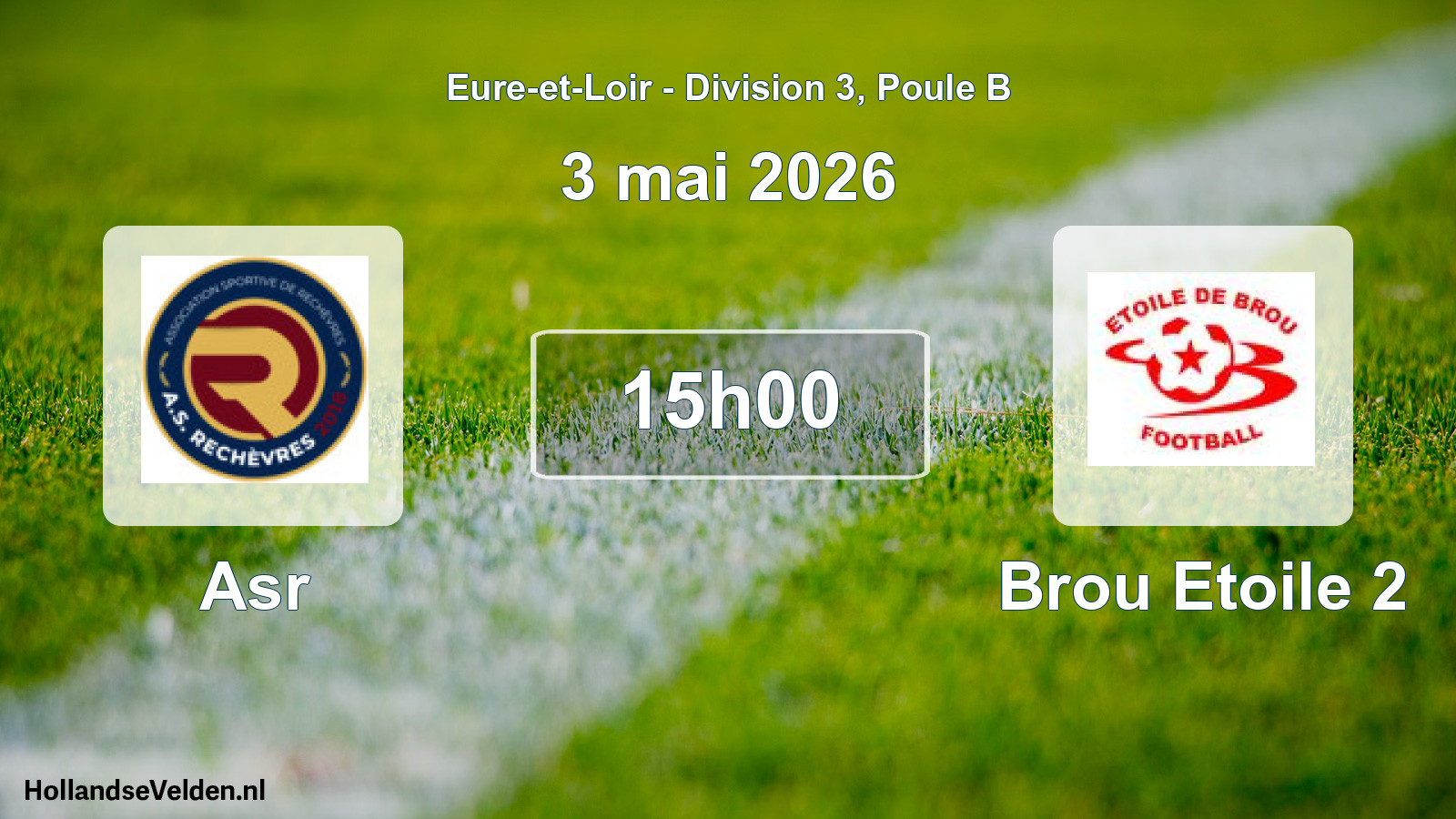Geplande wedstrijd: Asr - Brou Etoile 2 (3 mai 2026)