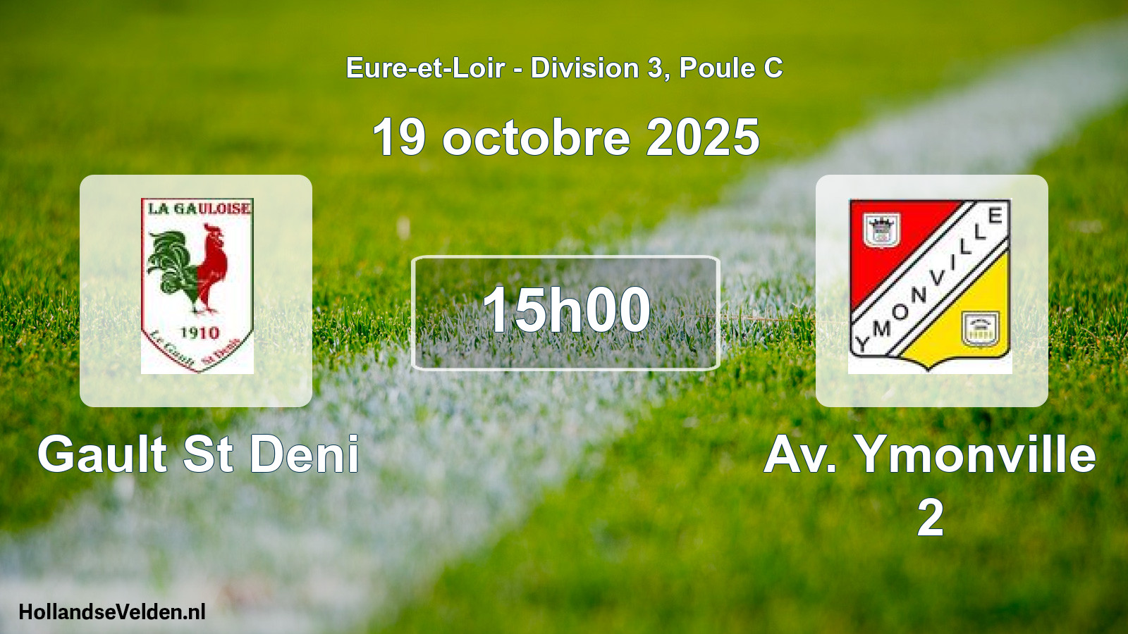 Geplande wedstrijd: Gault St Deni - Av. Ymonville 2 (19 octobre 2025)