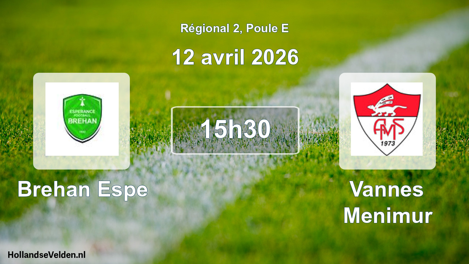 Scheduled Match: Brehan Espe - Vannes Menimur (12 April 2026)