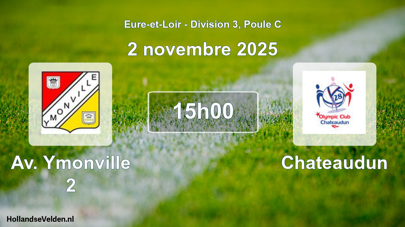 Geplande wedstrijd: Av. Ymonville 2 - Chateaudun (2 novembre 2025)